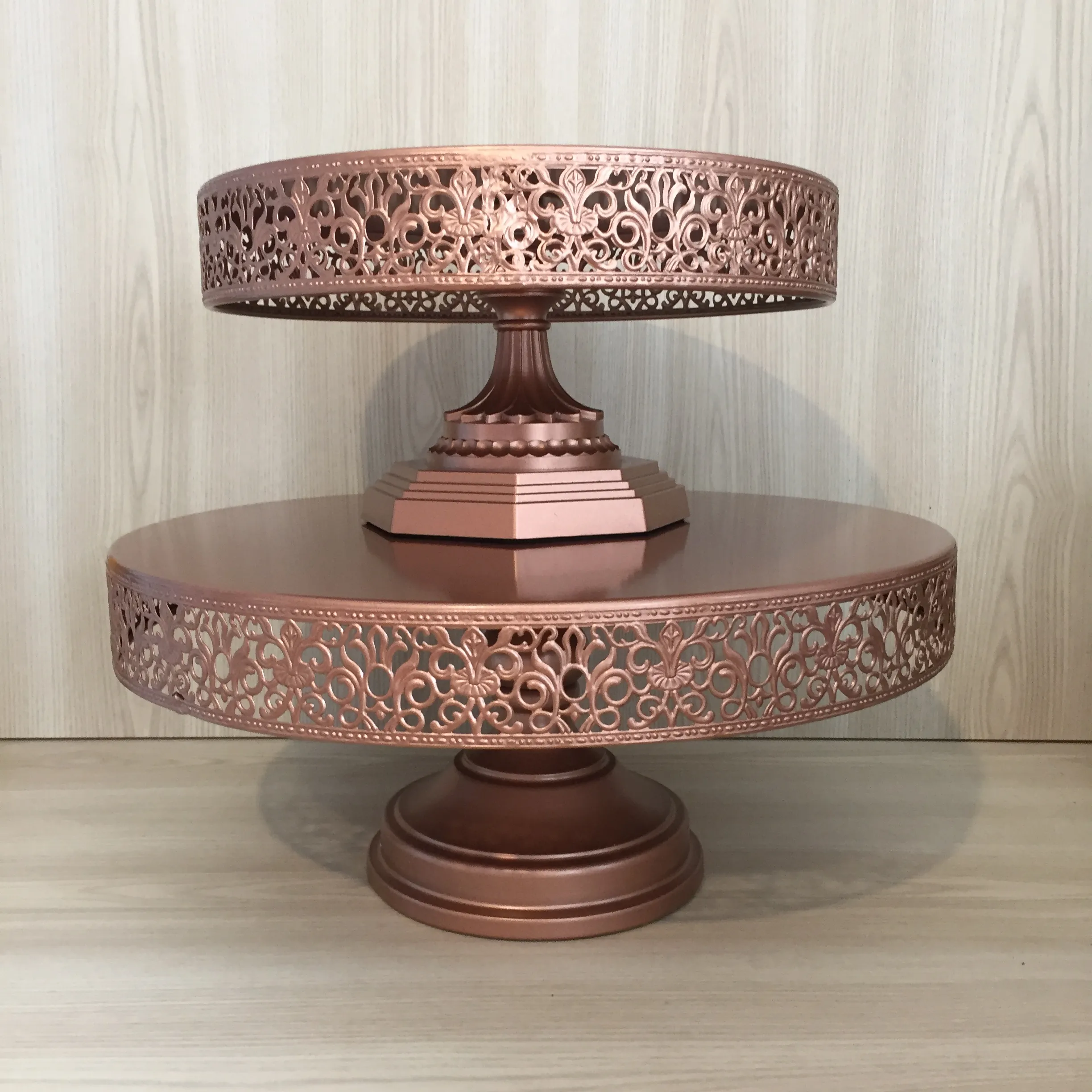 Filigree Cake Stand - Rose Gold (two sizes)