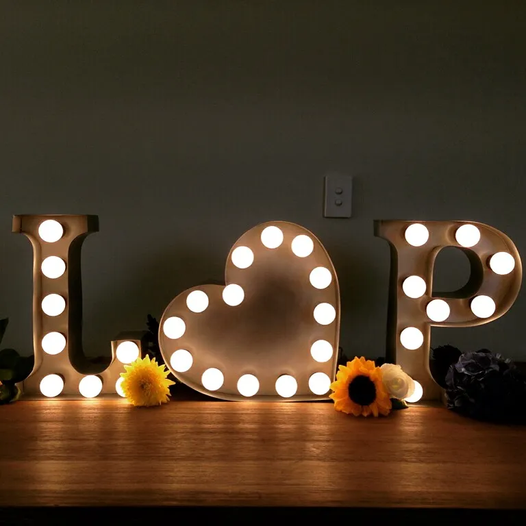 Marquee Letter Lights Silver - ANY LETTER