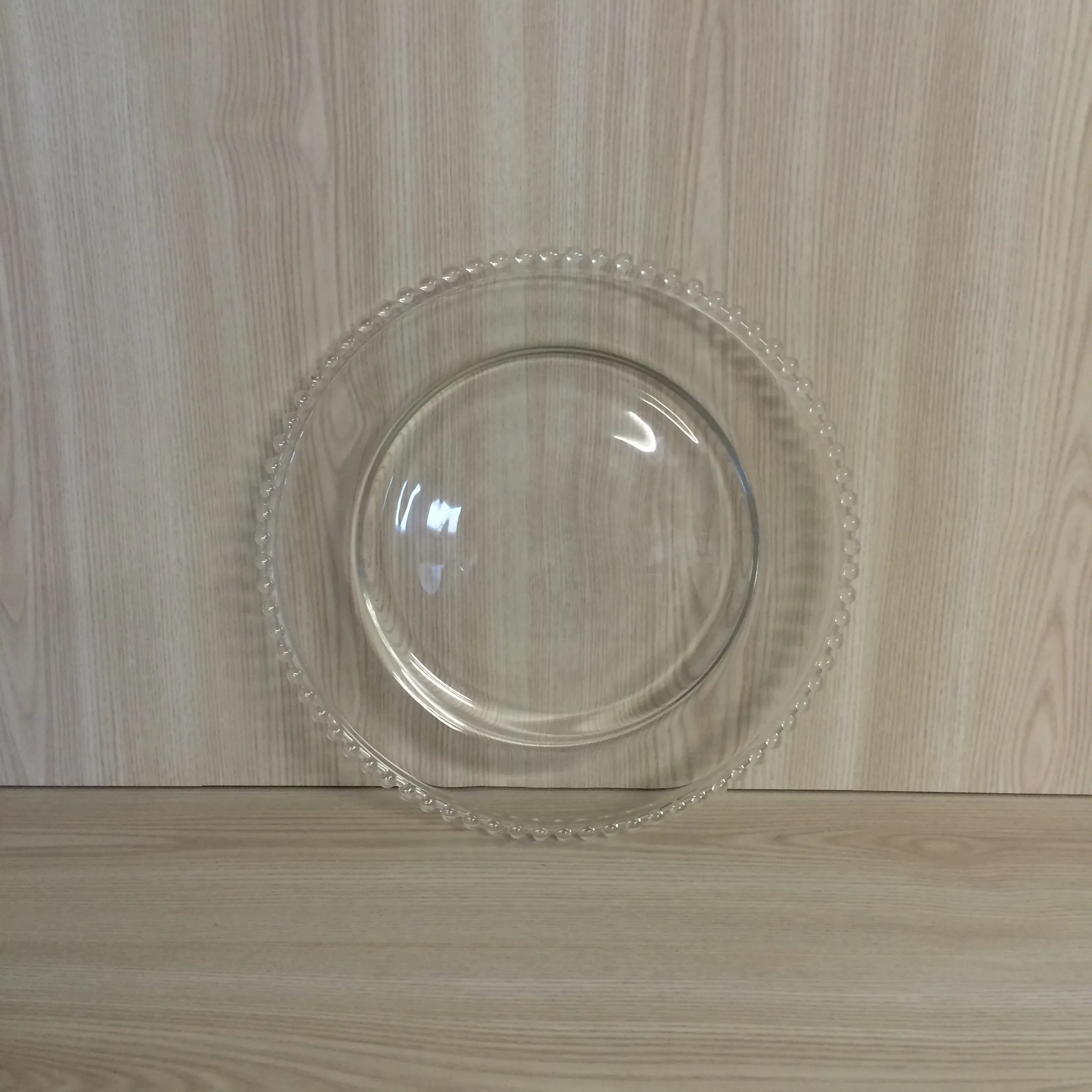 Beaded Charger Plate - Clear