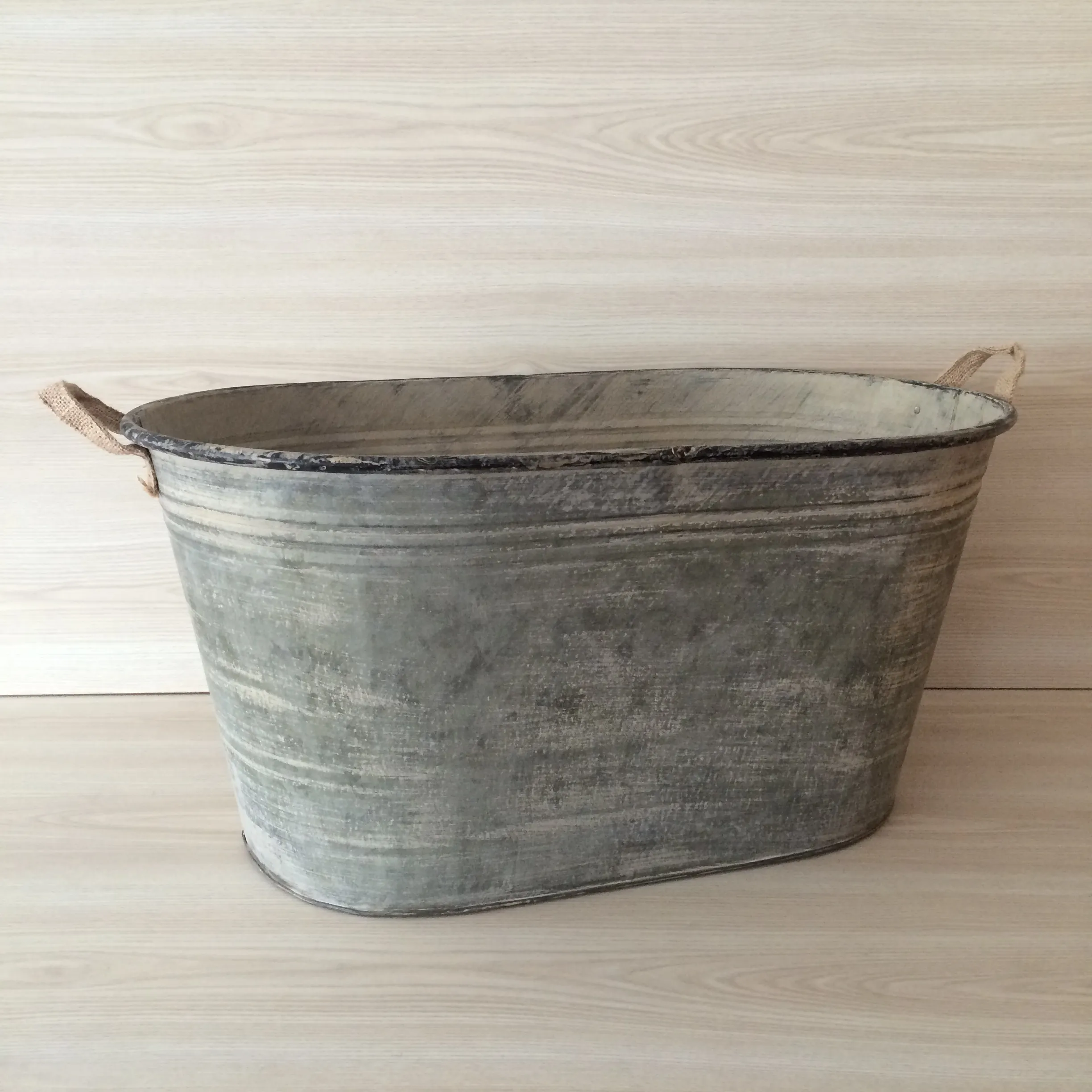 Galvanized Drinks Tub - Grey