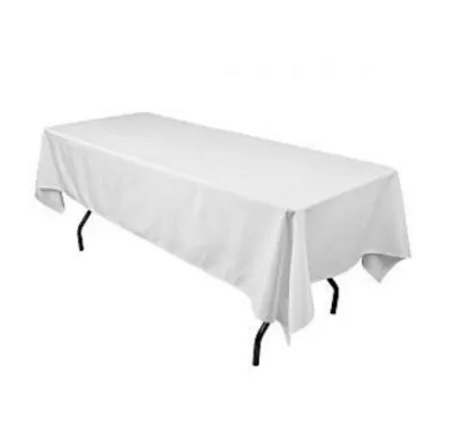 Polyester Tablecloth 1.45x2.7m - White
