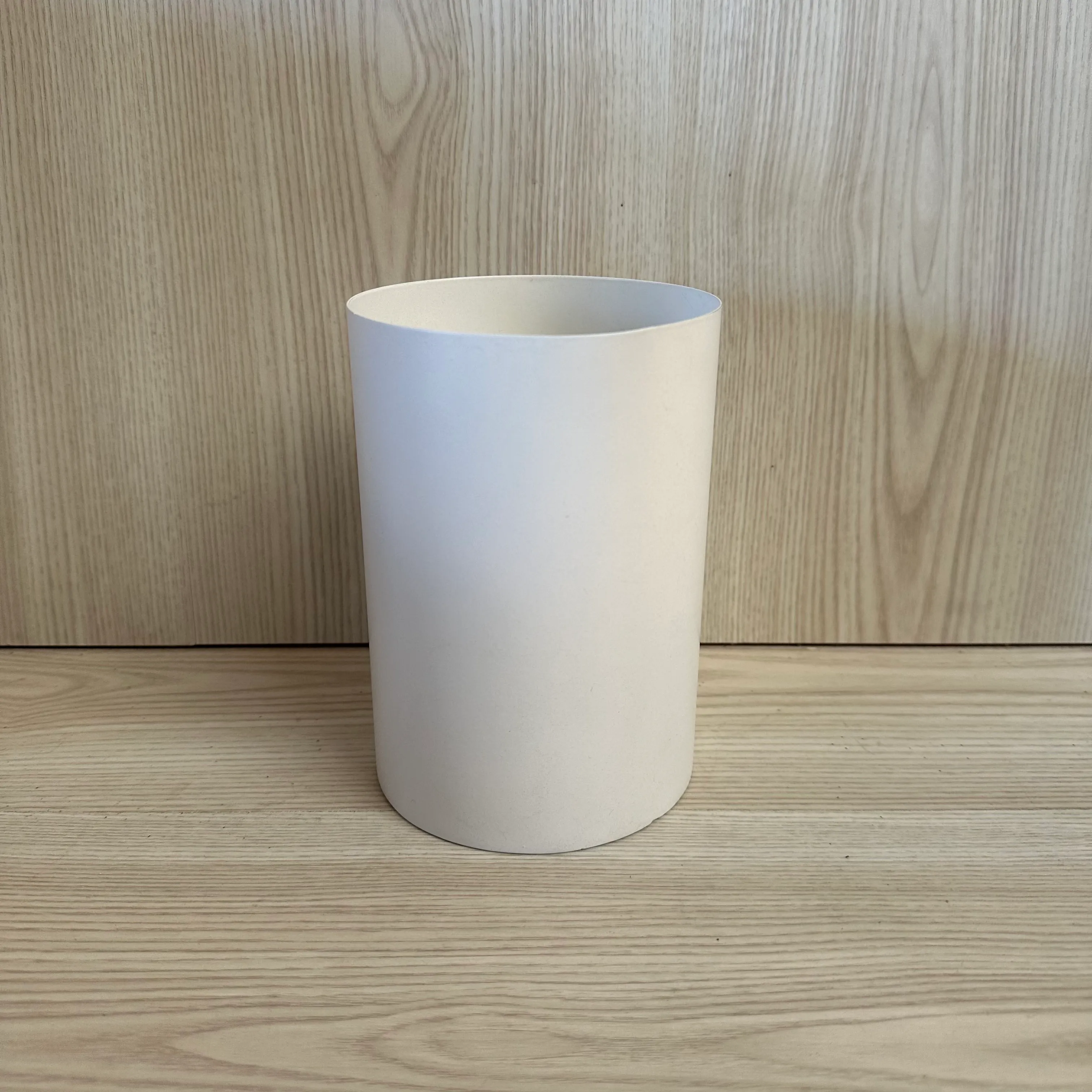 Metal Cylinder Vase - Matte White
