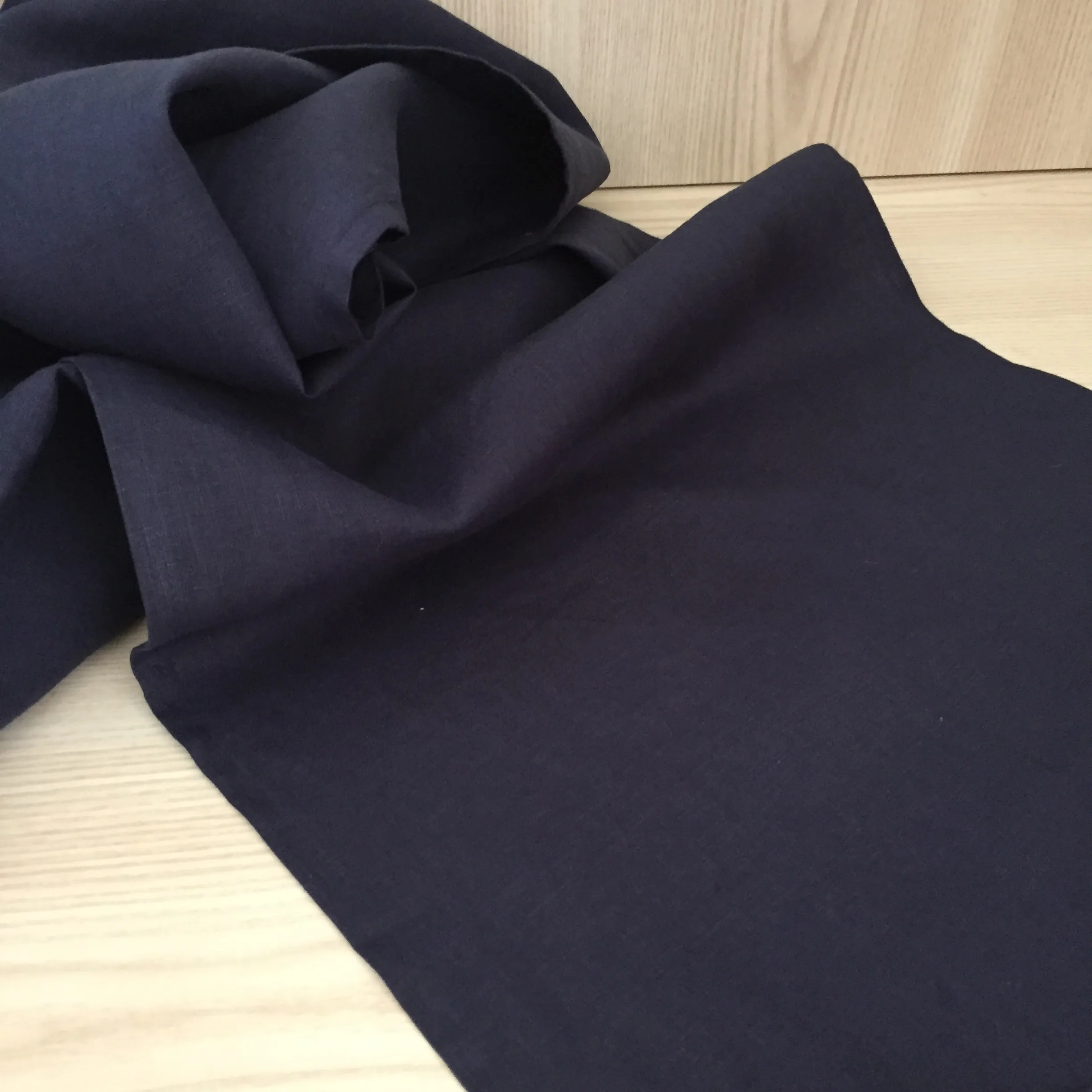 Stonewash Linen Table Runner - Navy