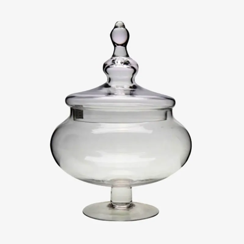 Wide XL Bulb Candy Jar with Lid