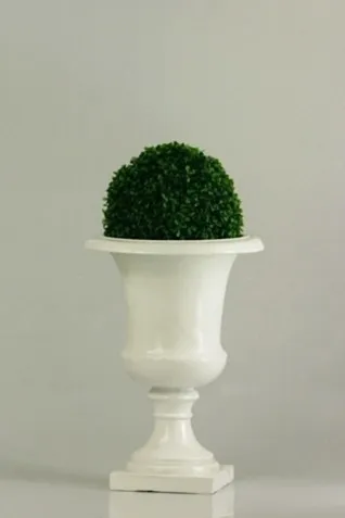 Plain White Gloss Urn - 35x49cmH