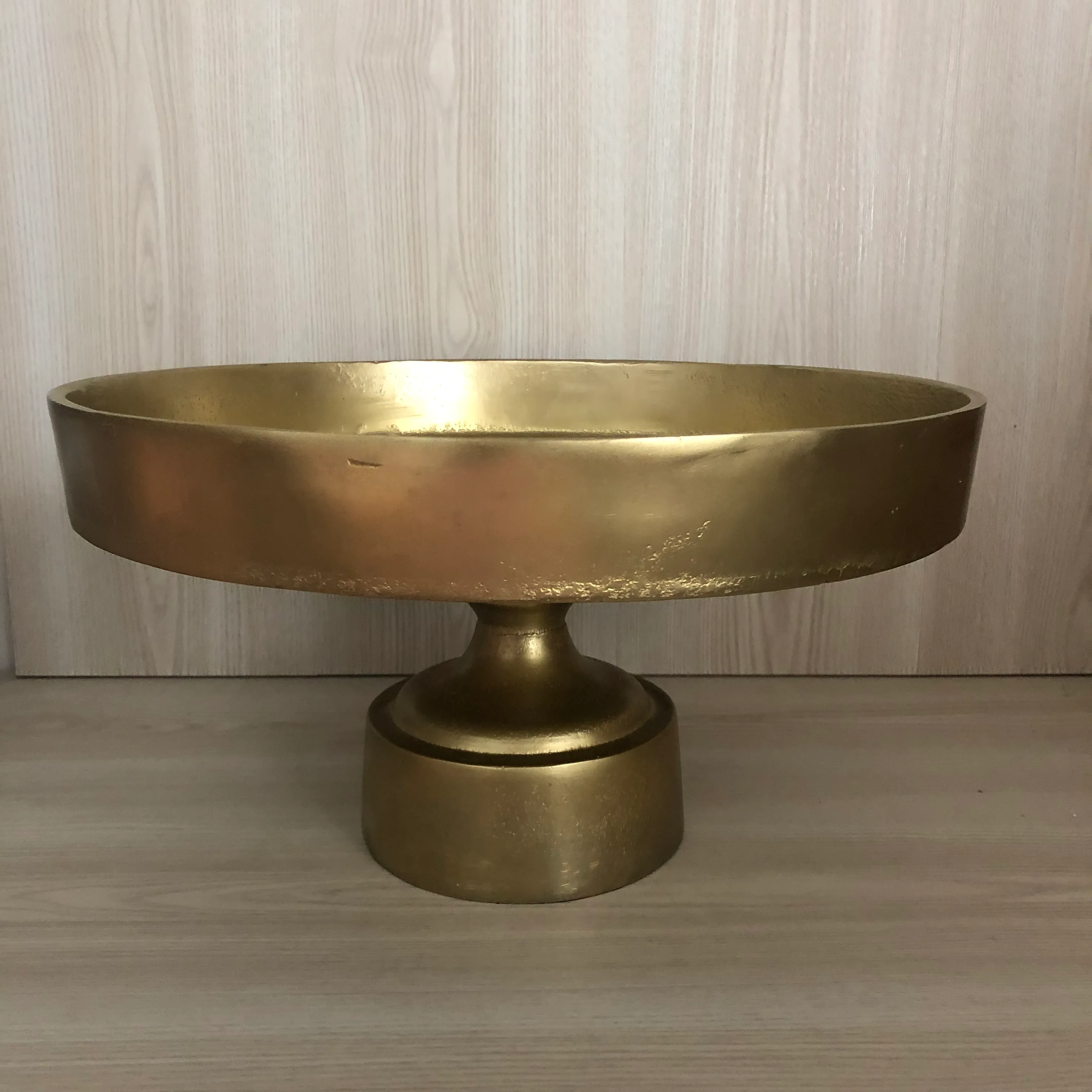 Fuse Metal Cake Stand Gold - 38cmDia