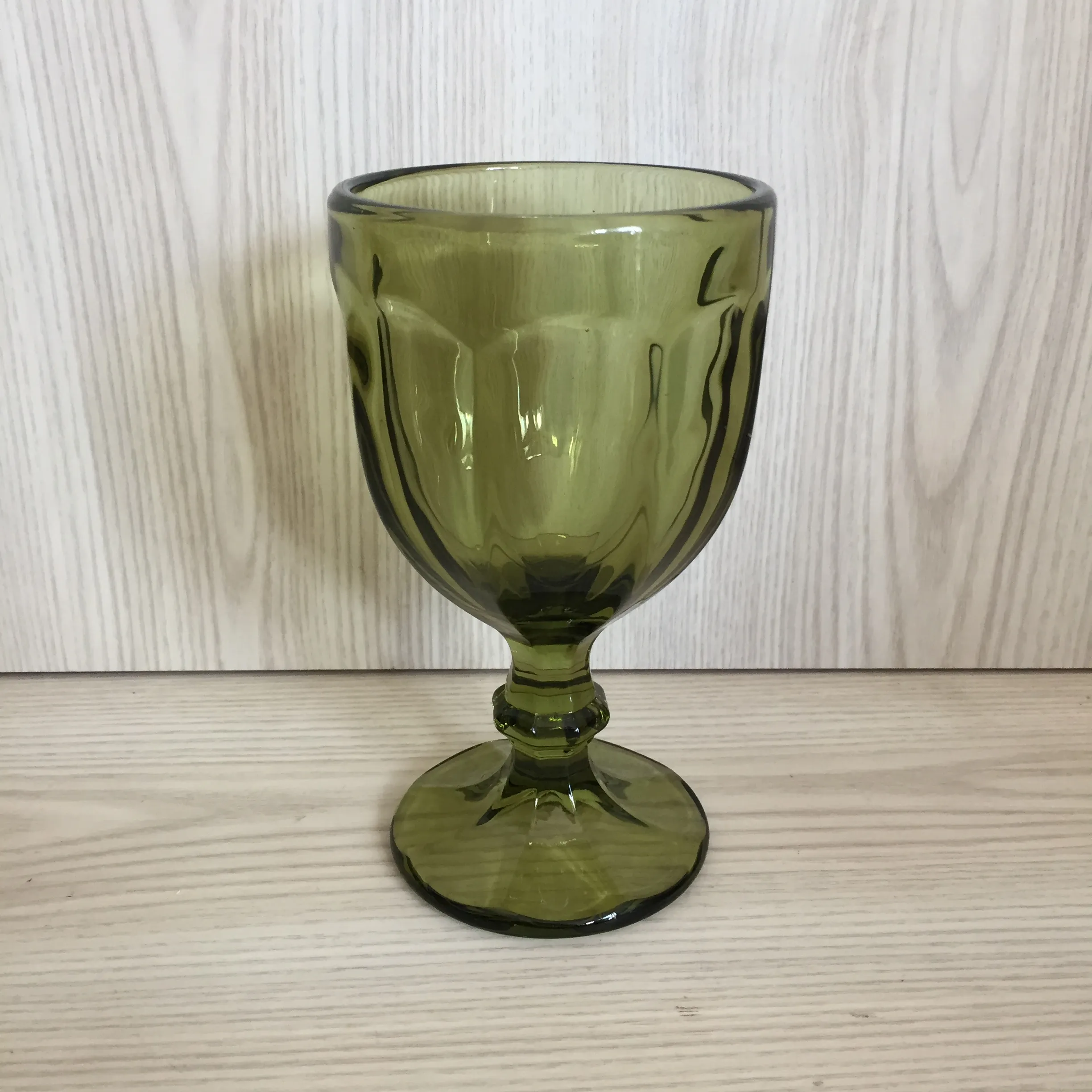 Riley Wine Goblet - Olive Green