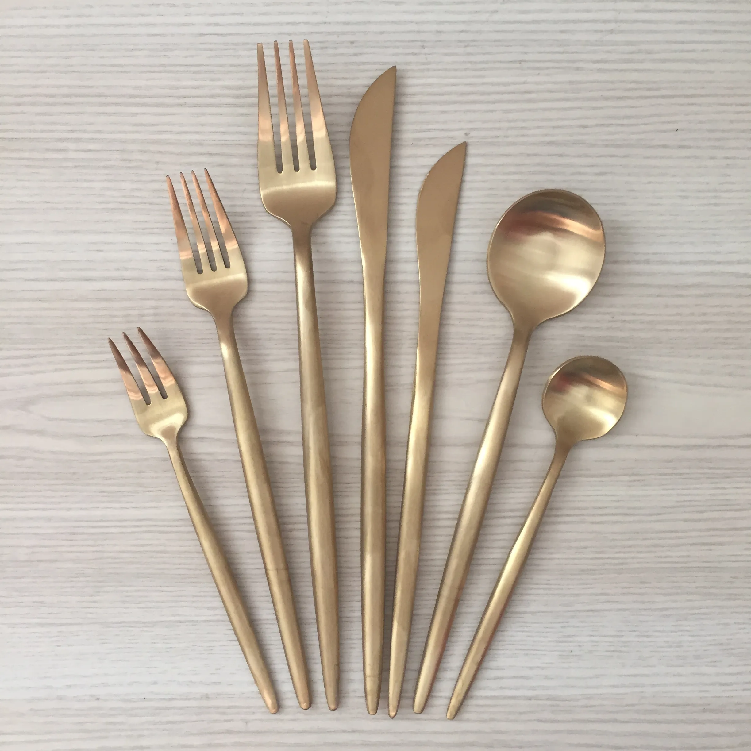Aero Matte Gold Cutlery