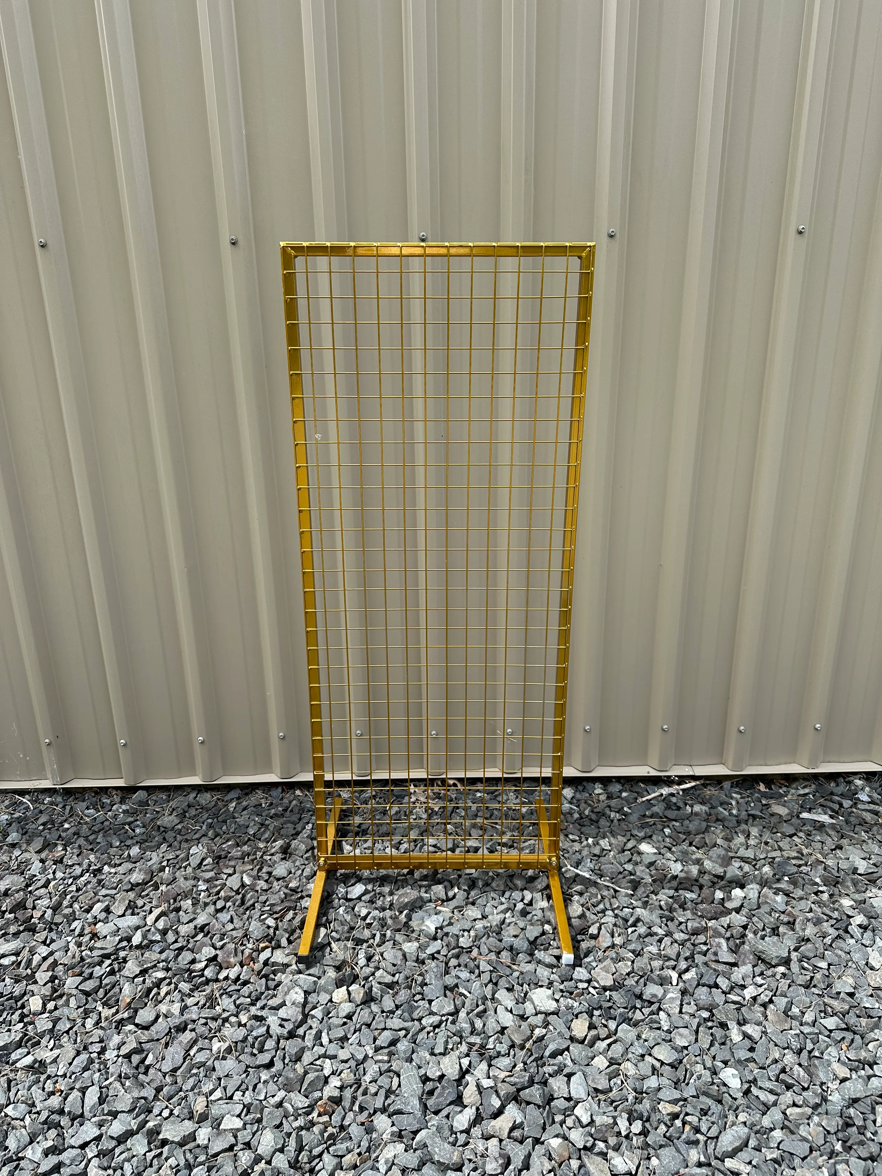 Square Mesh Frame Gold - Small
