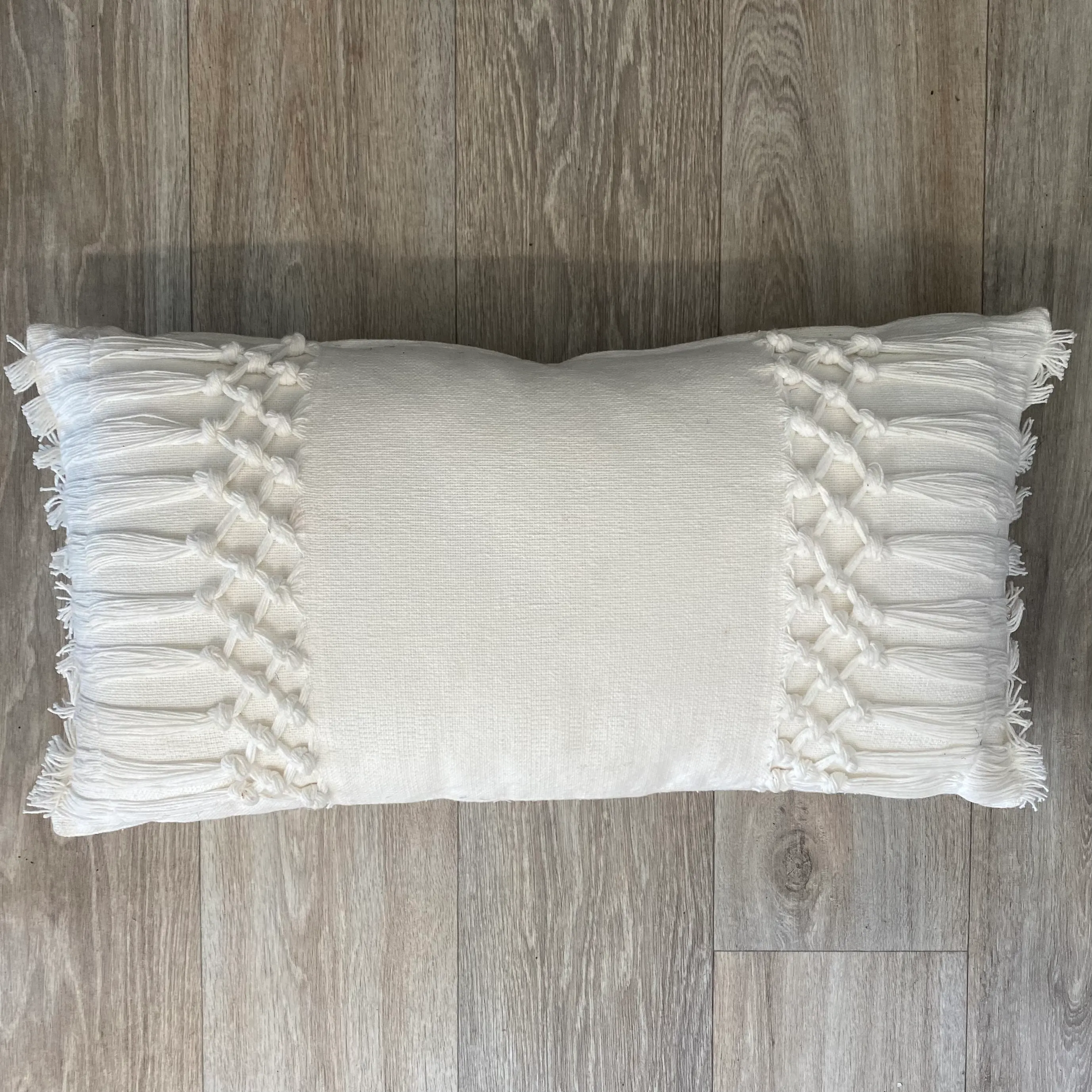 Macrame Knot Oblong Cushion