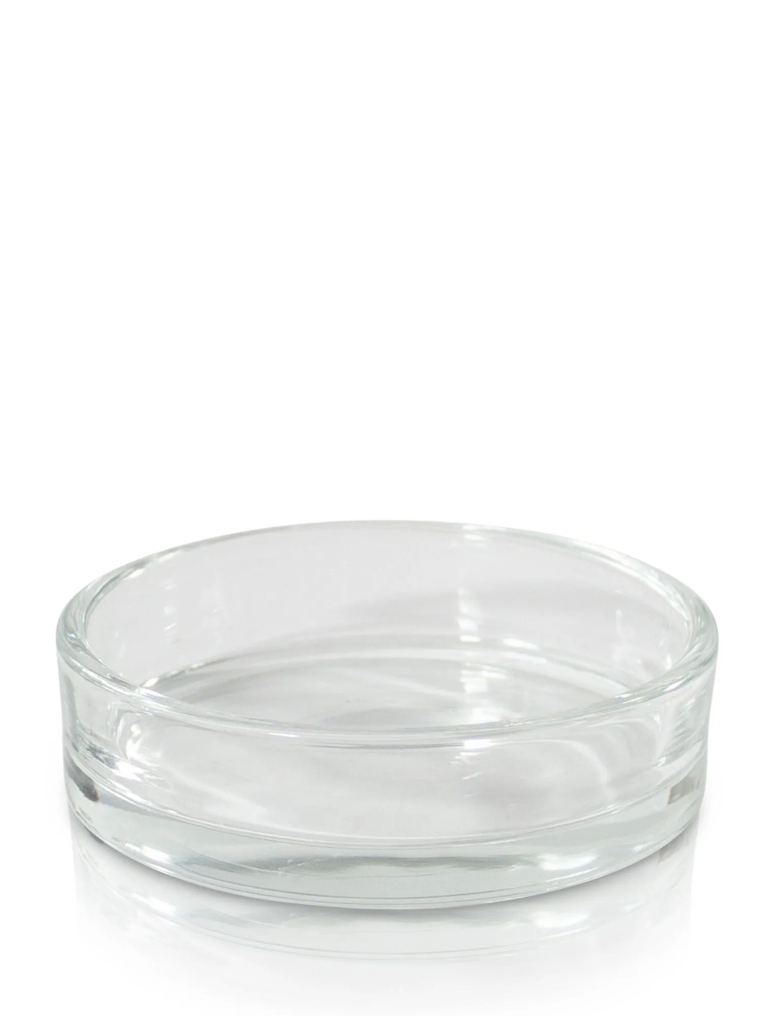 Modern Glass Pillar Plate - Small