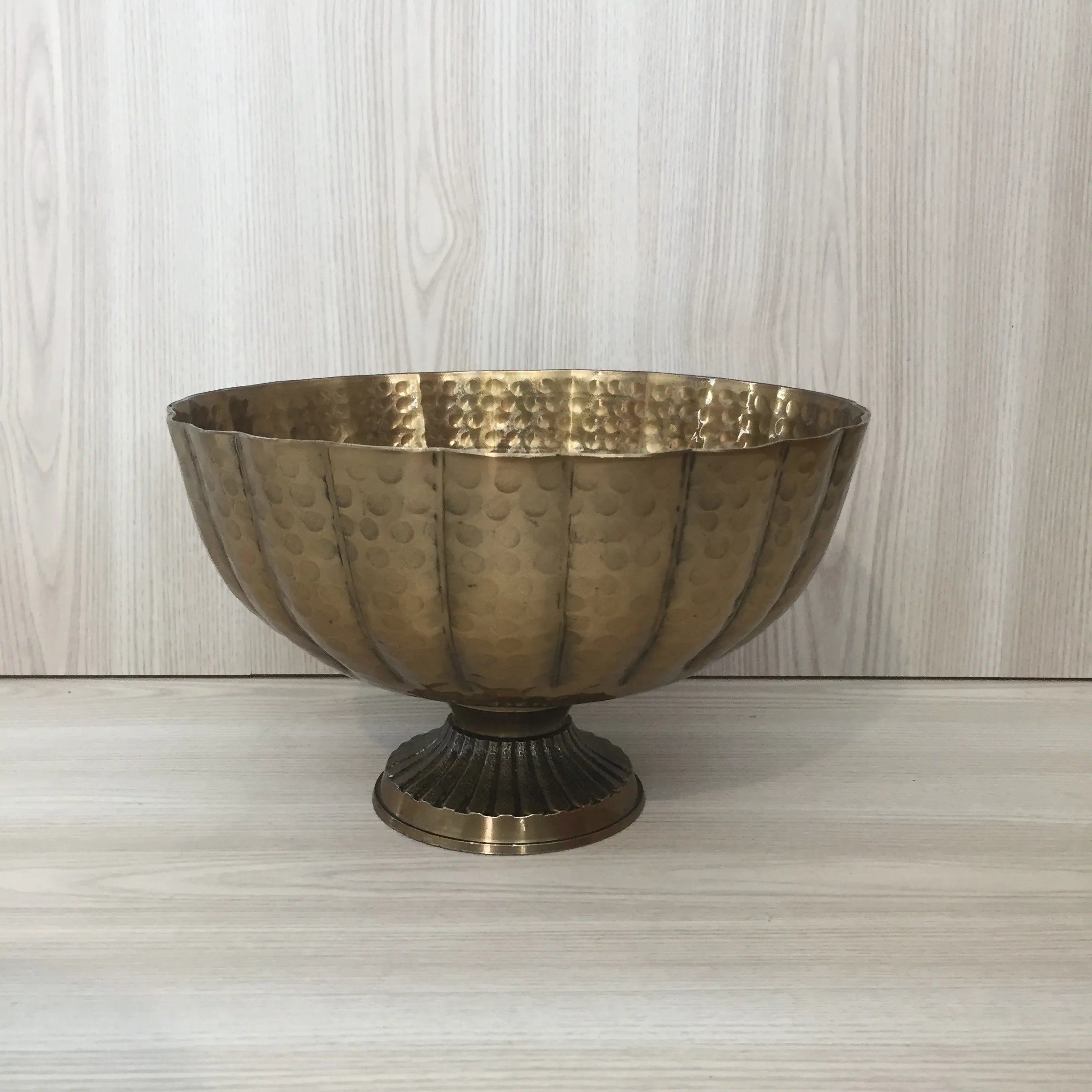 Cariso Brass Pedestal Bowl