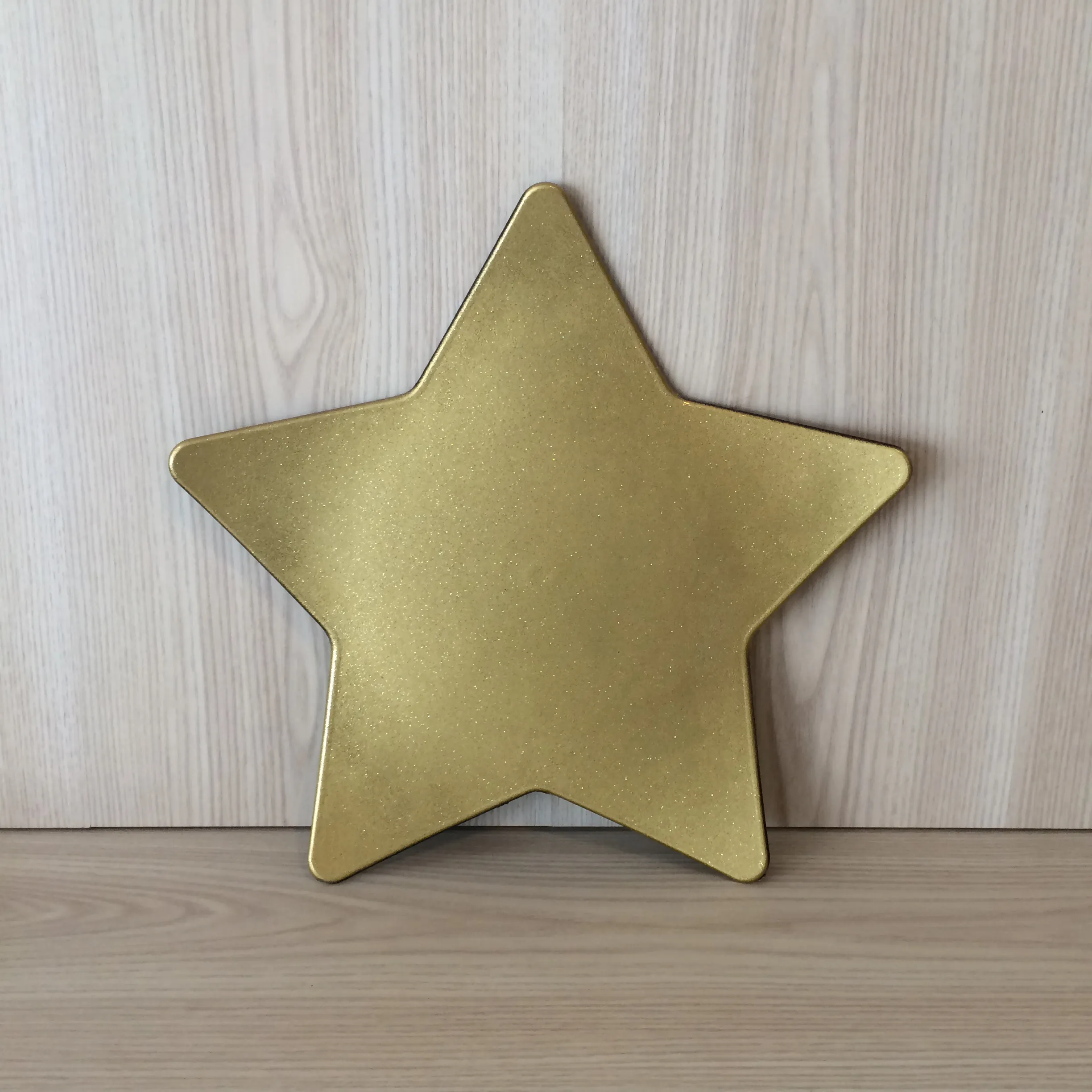 Star Glitter Treat Plate - Gold