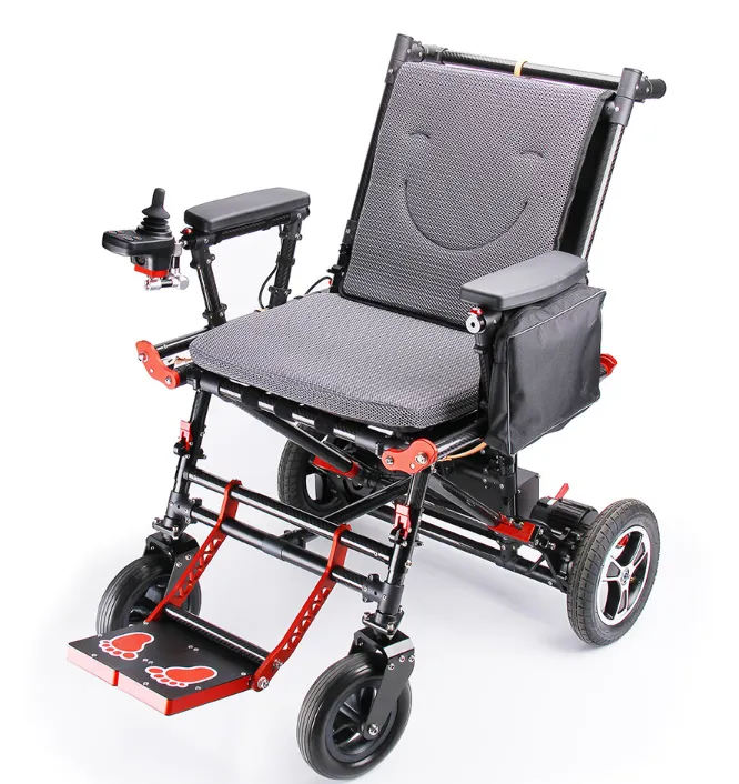 Delivery- Lightweight Foldable Power Wheelchair (220 lb Weight Capacity) --Standard range