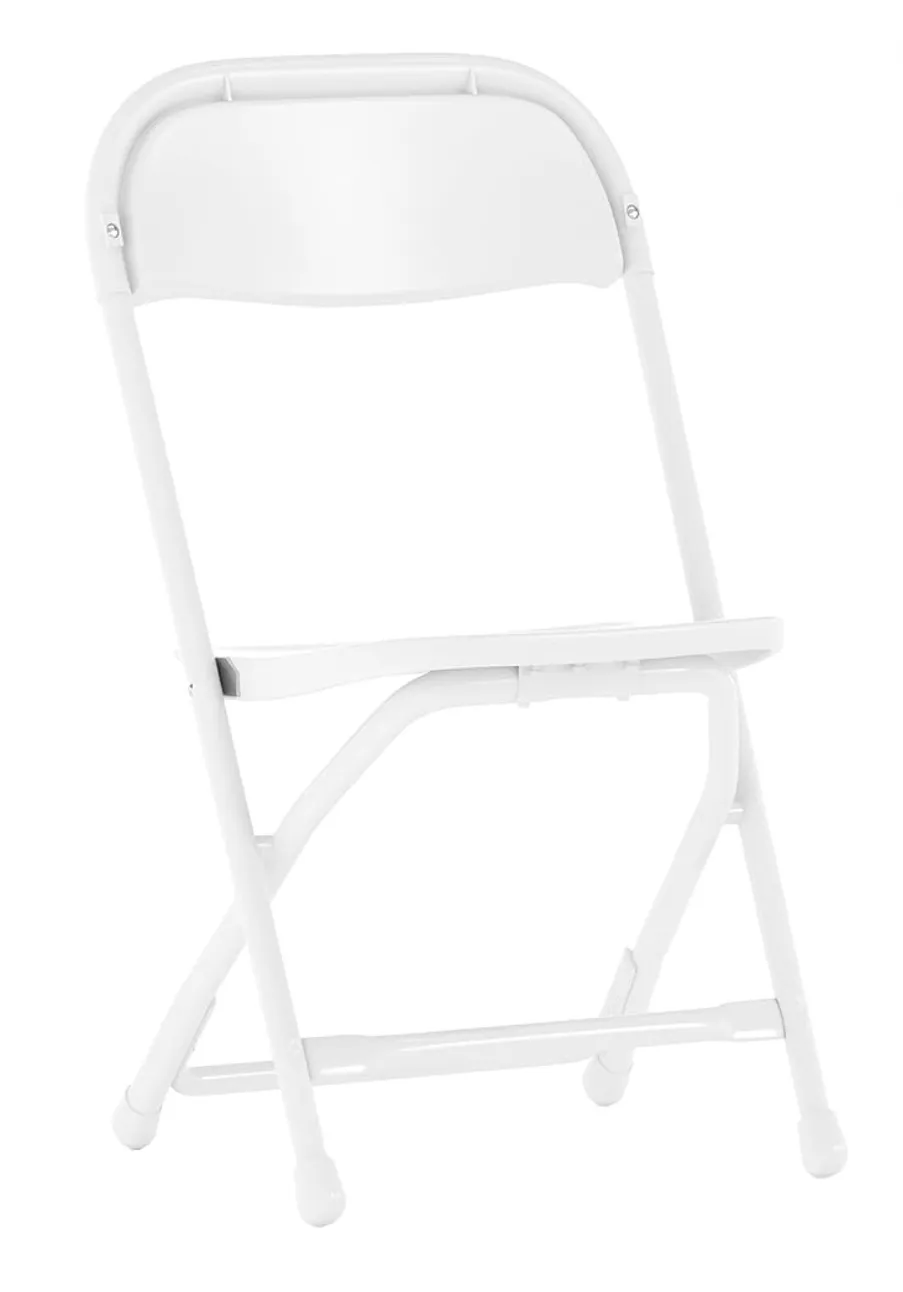 Child's white folding chair