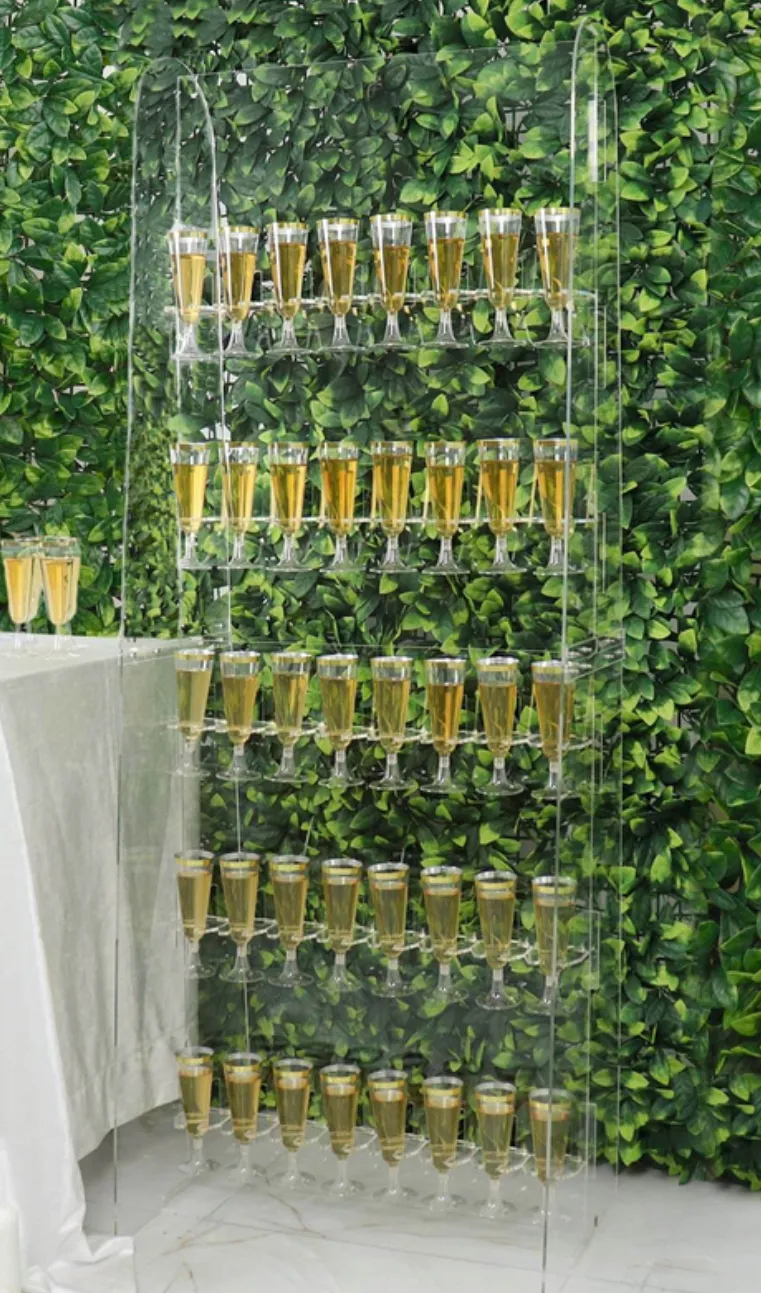 5-Tier Acrylic Champagne Wall 