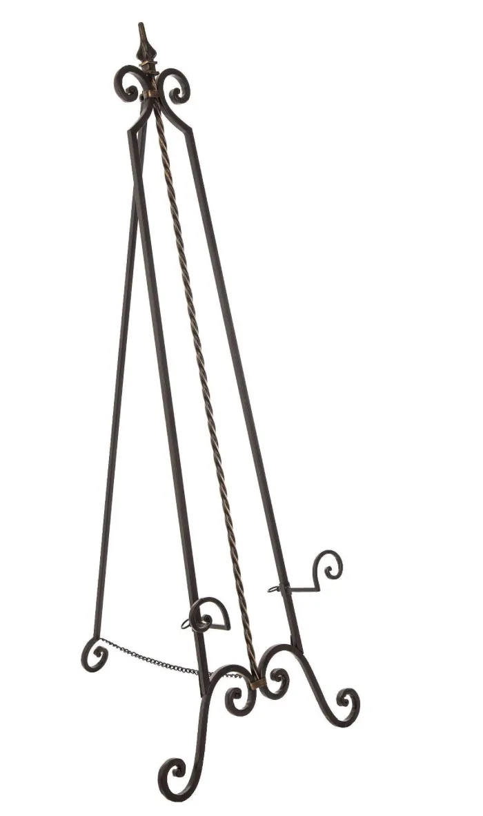 Black Metal Easel