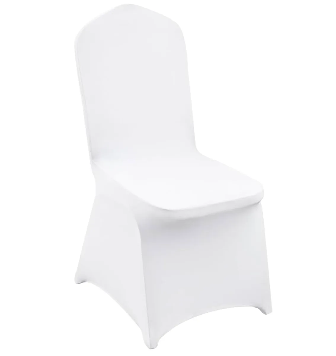 White spandex chair cover