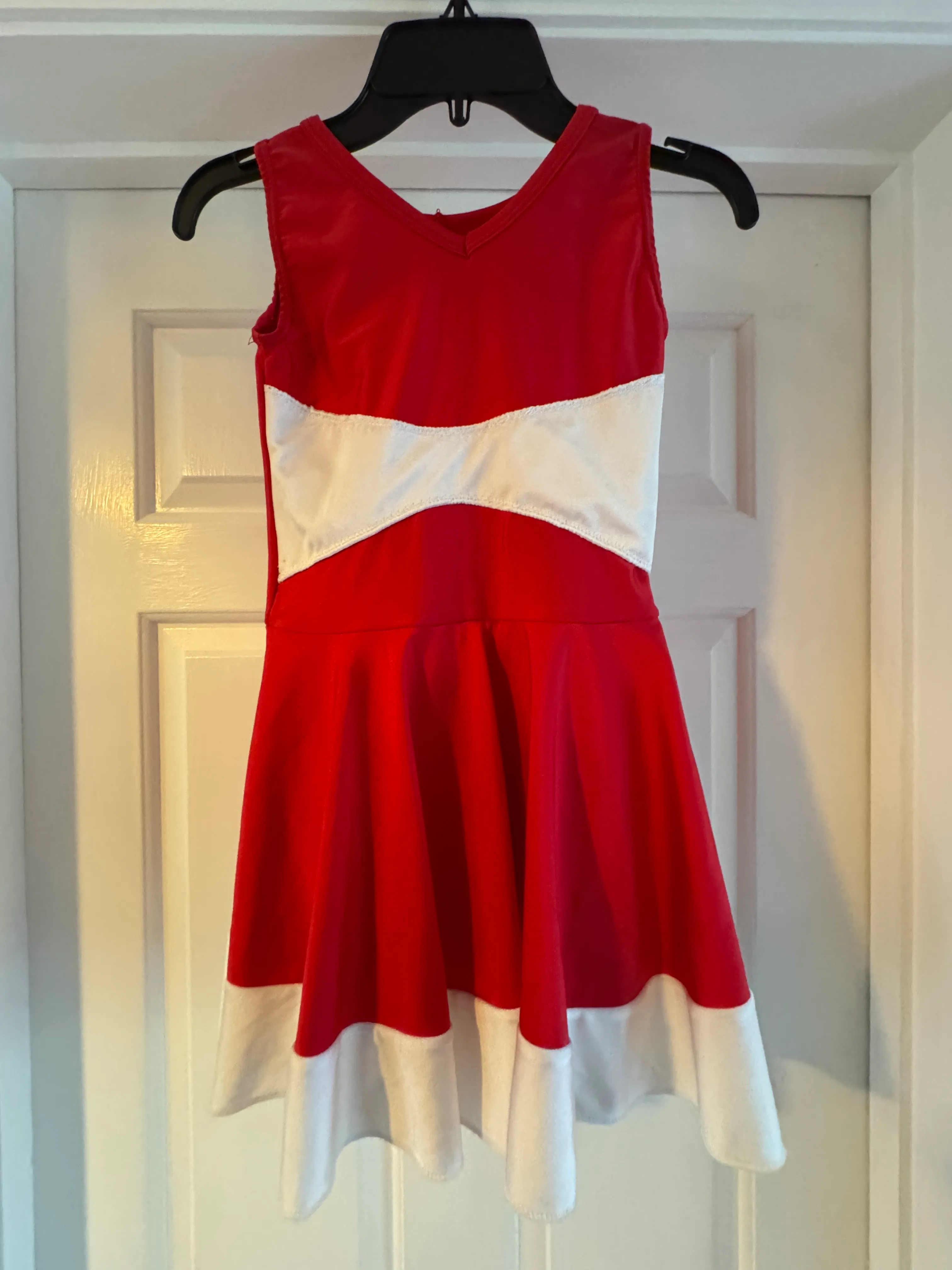 CUSTOM MADE - RED SKIRTED LEOTARD