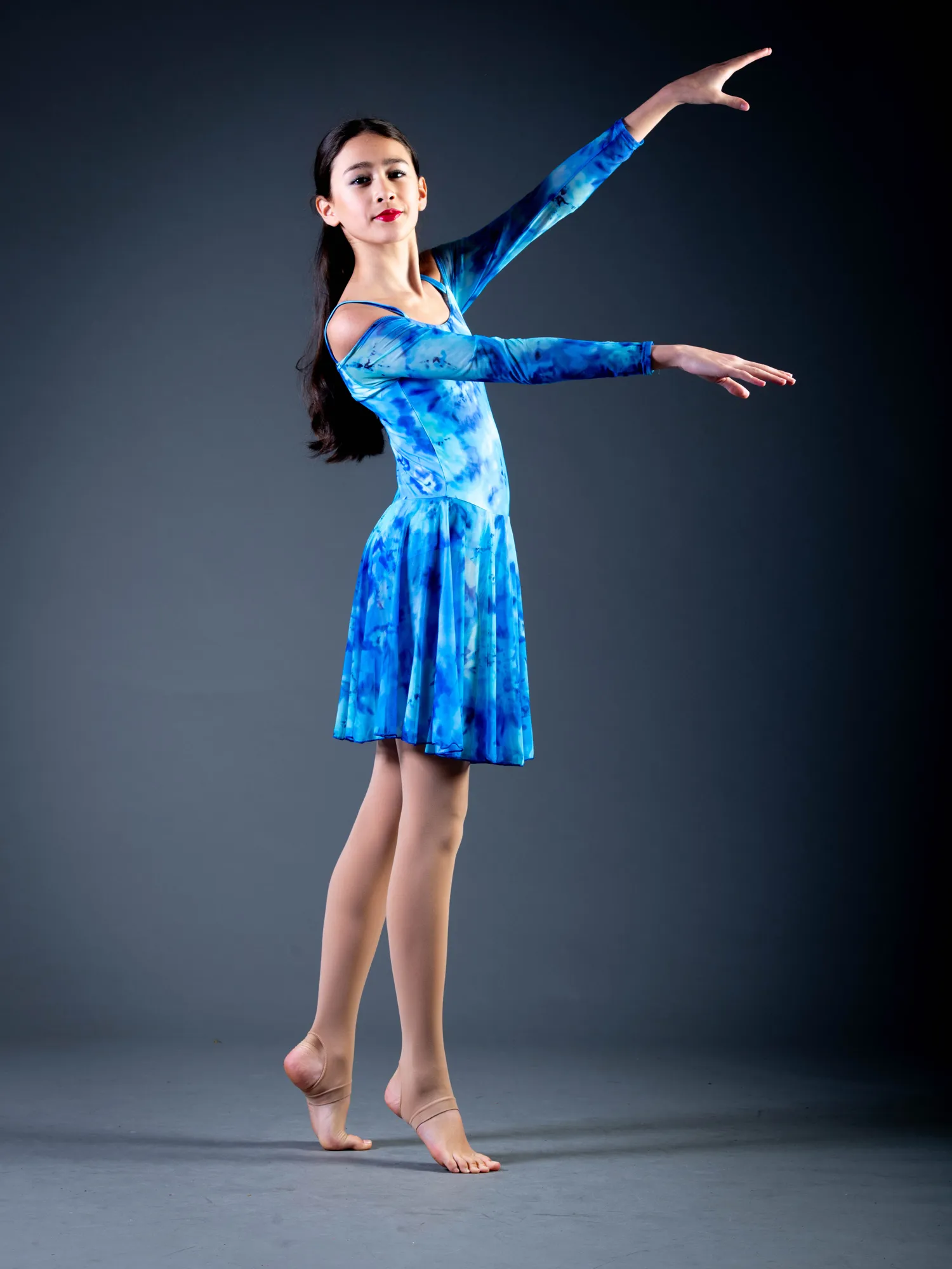 IMAGES TIEDYE LYRICAL DRESS