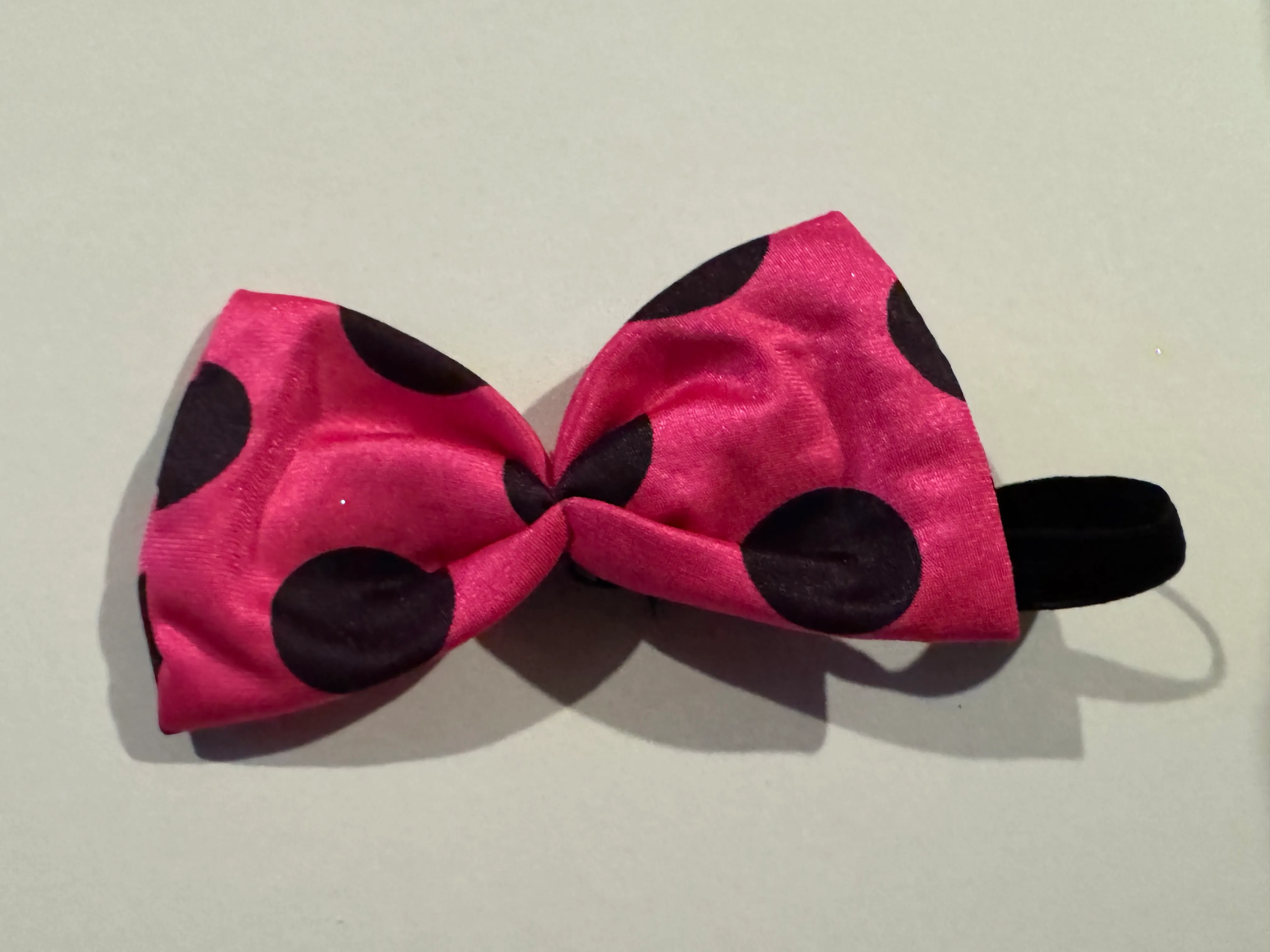 PINK DOTTY BOW