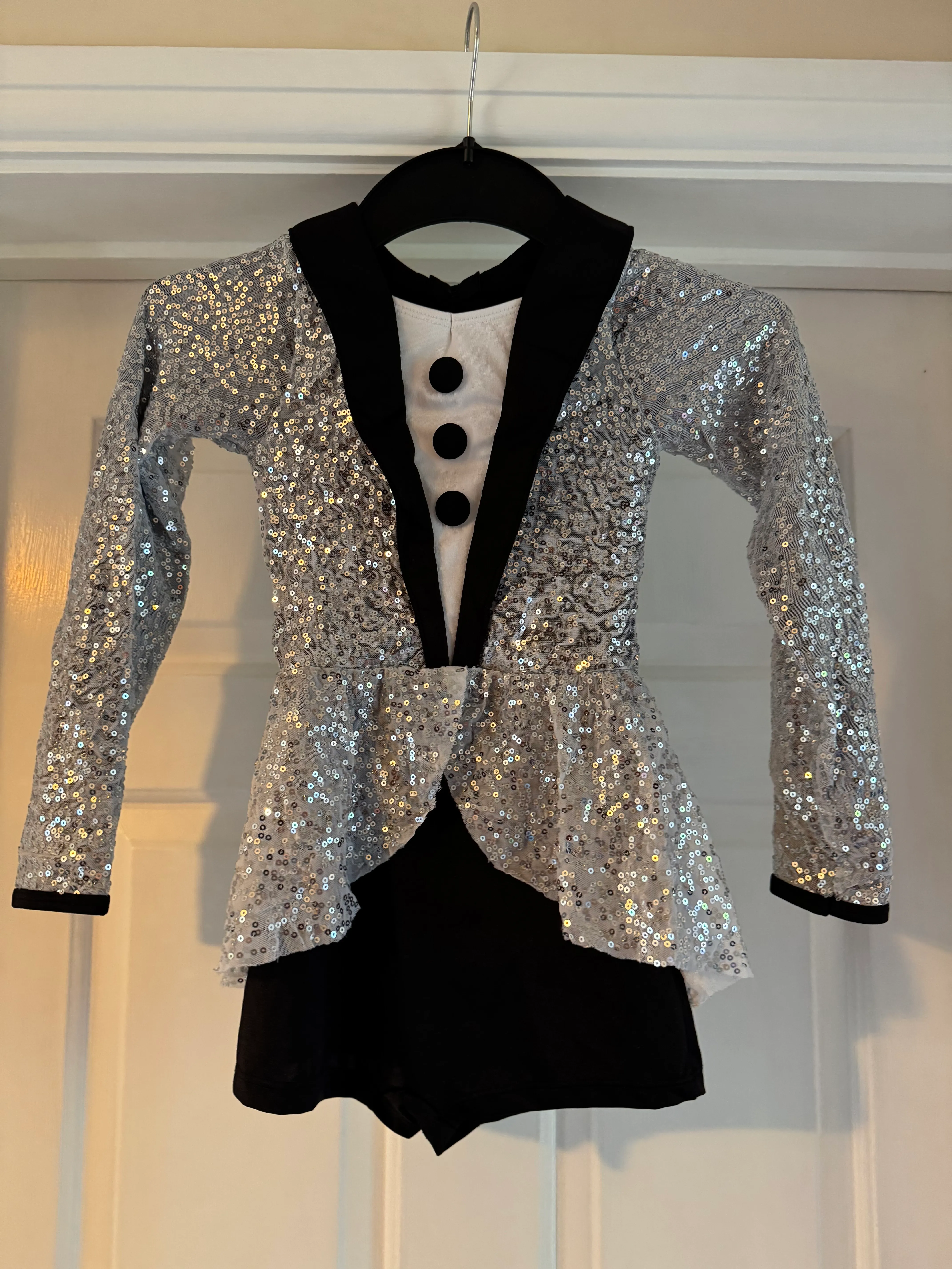 1ST POSITION PRESTIGE SEQUIN TAP UNITARD - SILVER