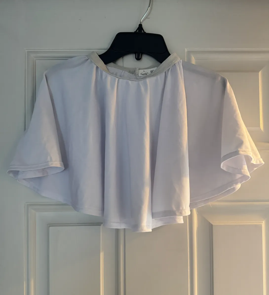 WHITE LYCRA CIRCLE SKIRTS