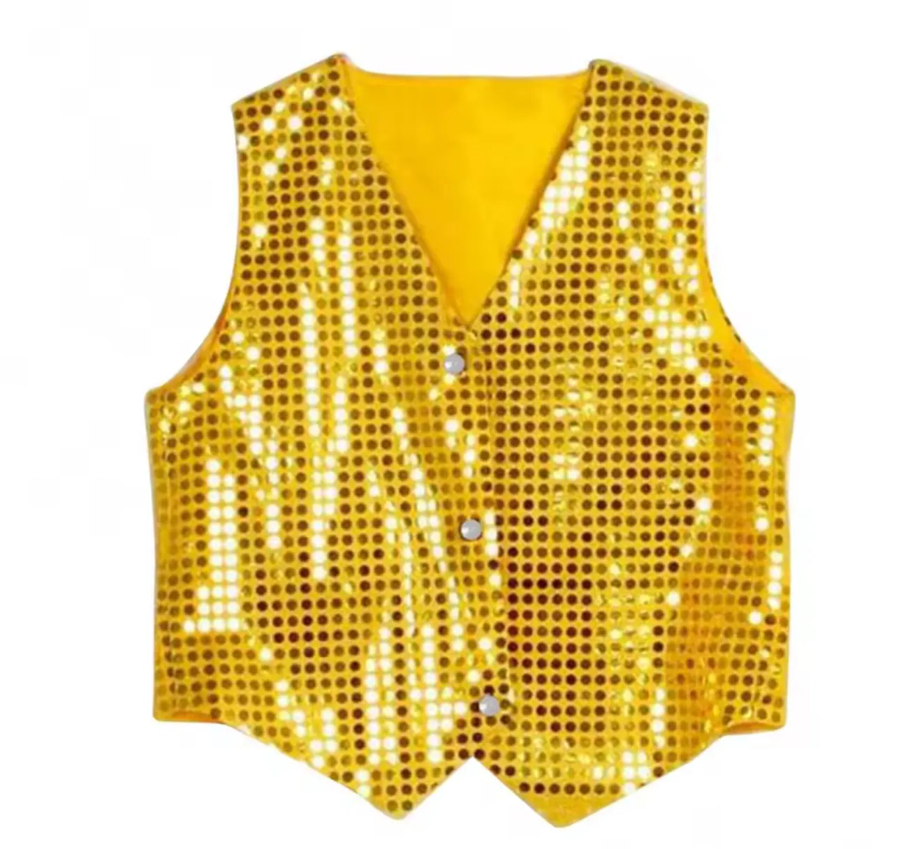 Gold sequin waistcoat