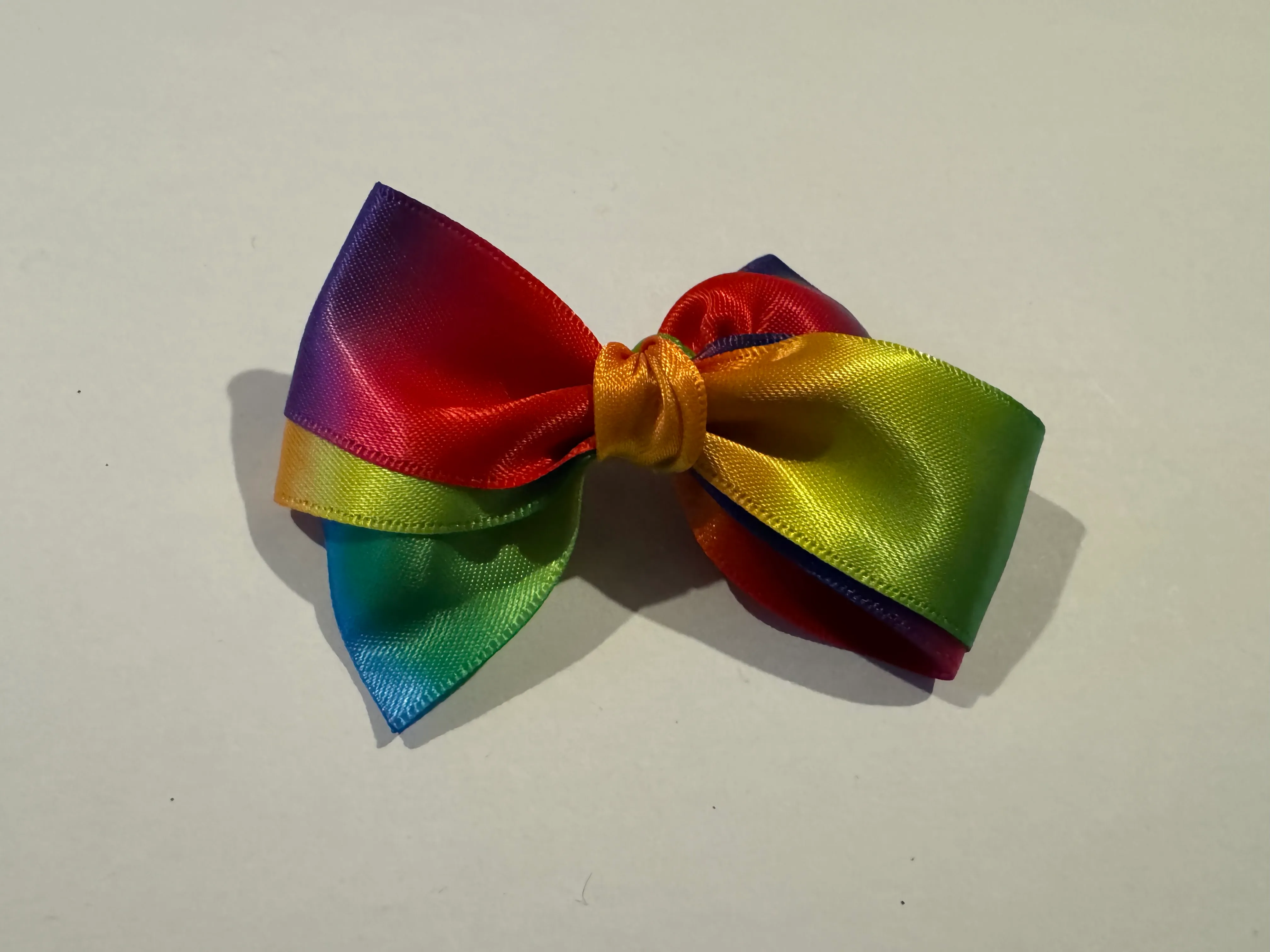 RAINBOW HAIR BOW CLIP