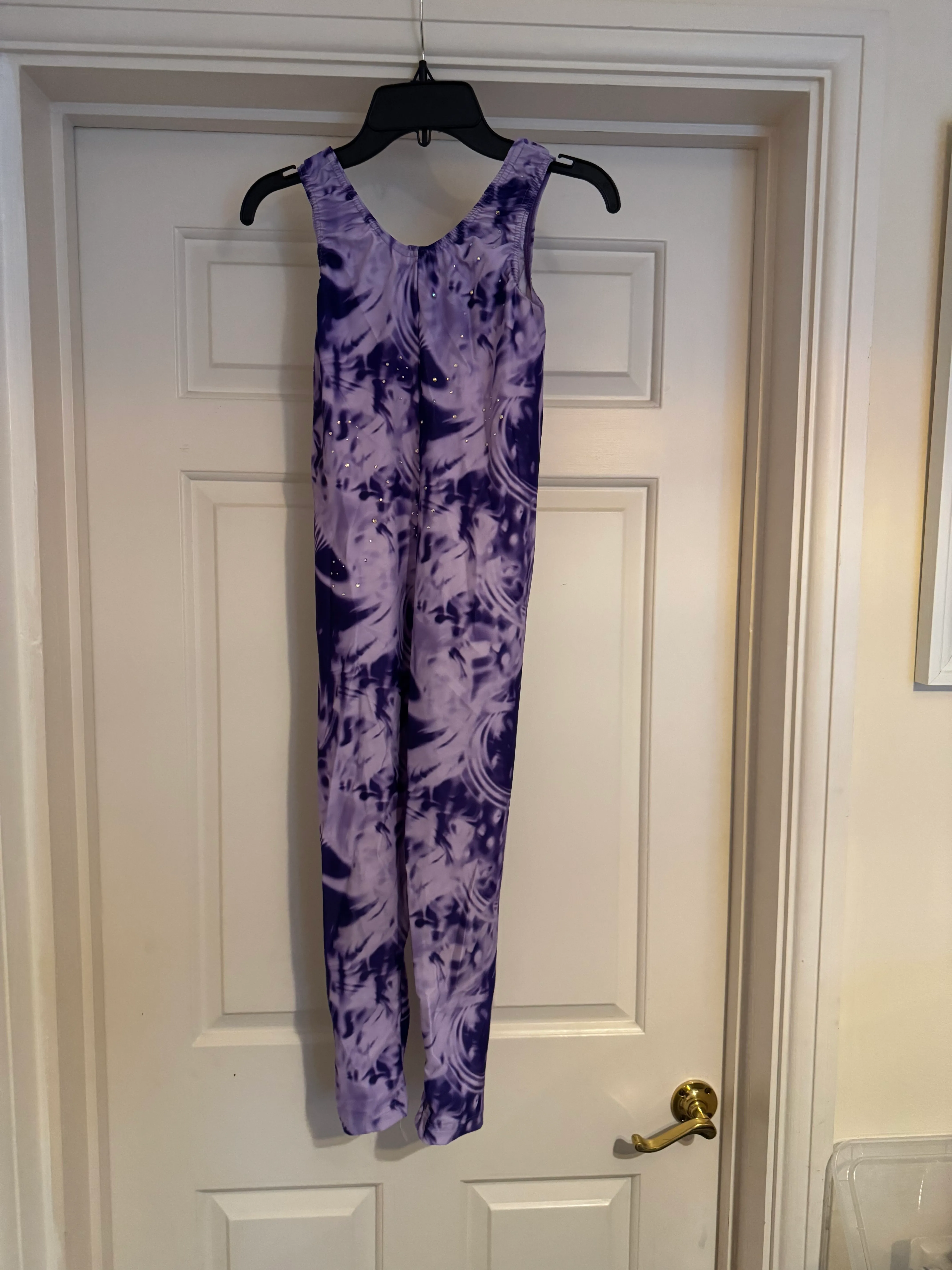 DANCE GEAR DIRECT - PURPLE TIE-DYE UNITARD