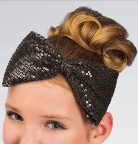 LARGE SEQUIN BOW HEADBAND