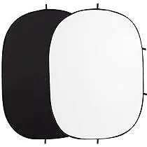 Fotocreat 5x6.5ft Double-Sided Collapsible Backdrop
