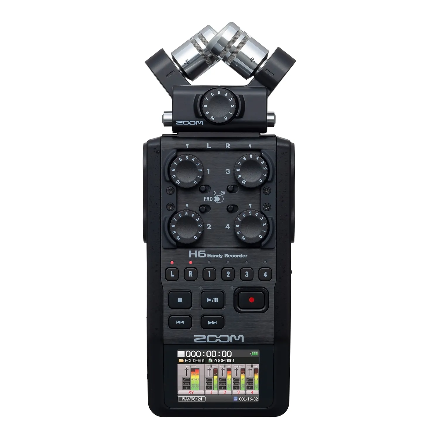 Zoom H6 Handy 6-Track Digital Audio Recorder Bundle