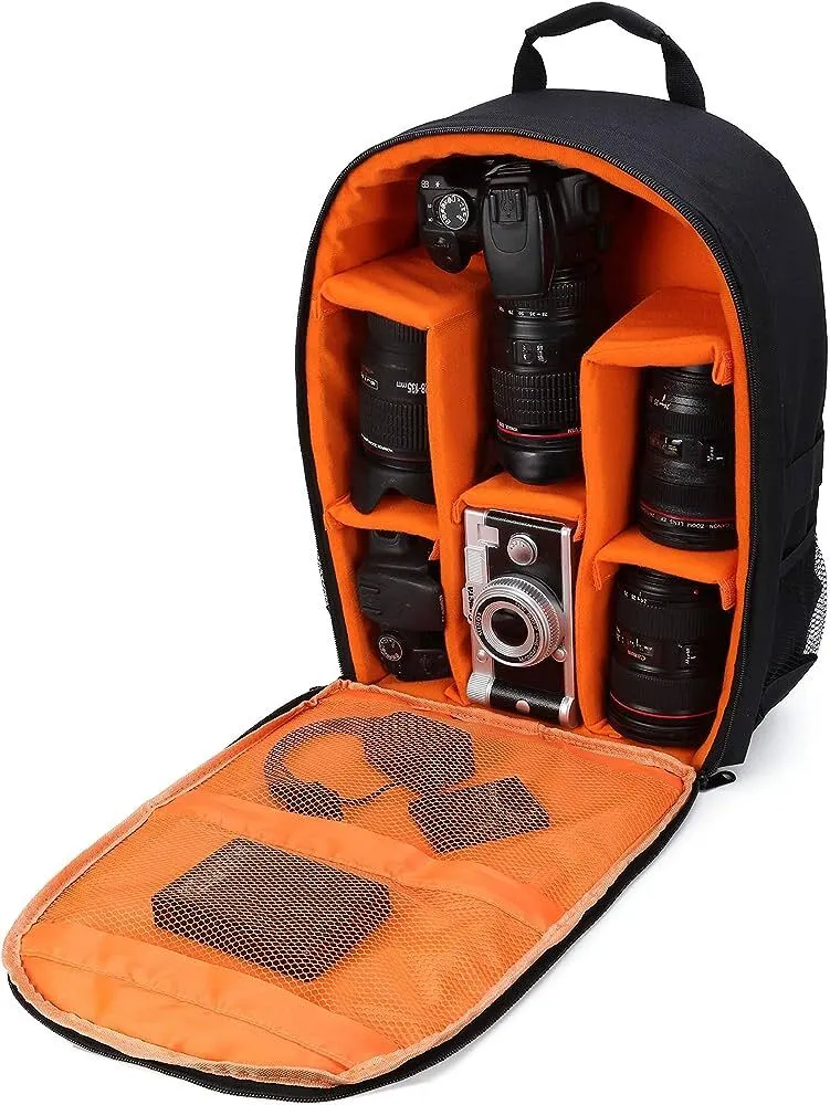G-raphy	16" Waterproof Camera Backback (Orange Inside)