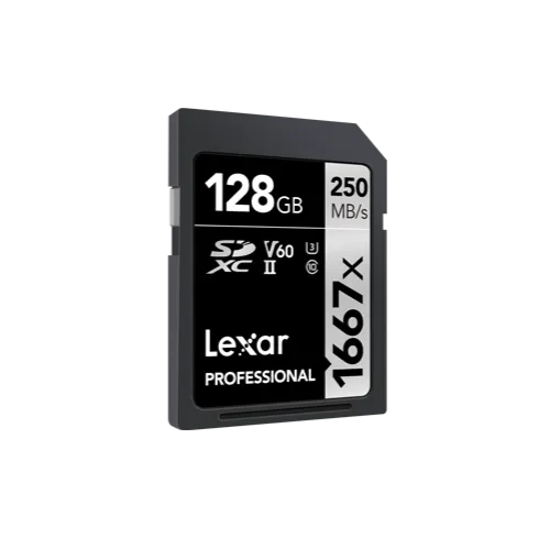Lexar Professional SDHC/SDXC 1667x UHS-II 128GB SD Card