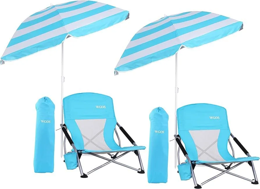 Beach Chair & Umbrella (2)