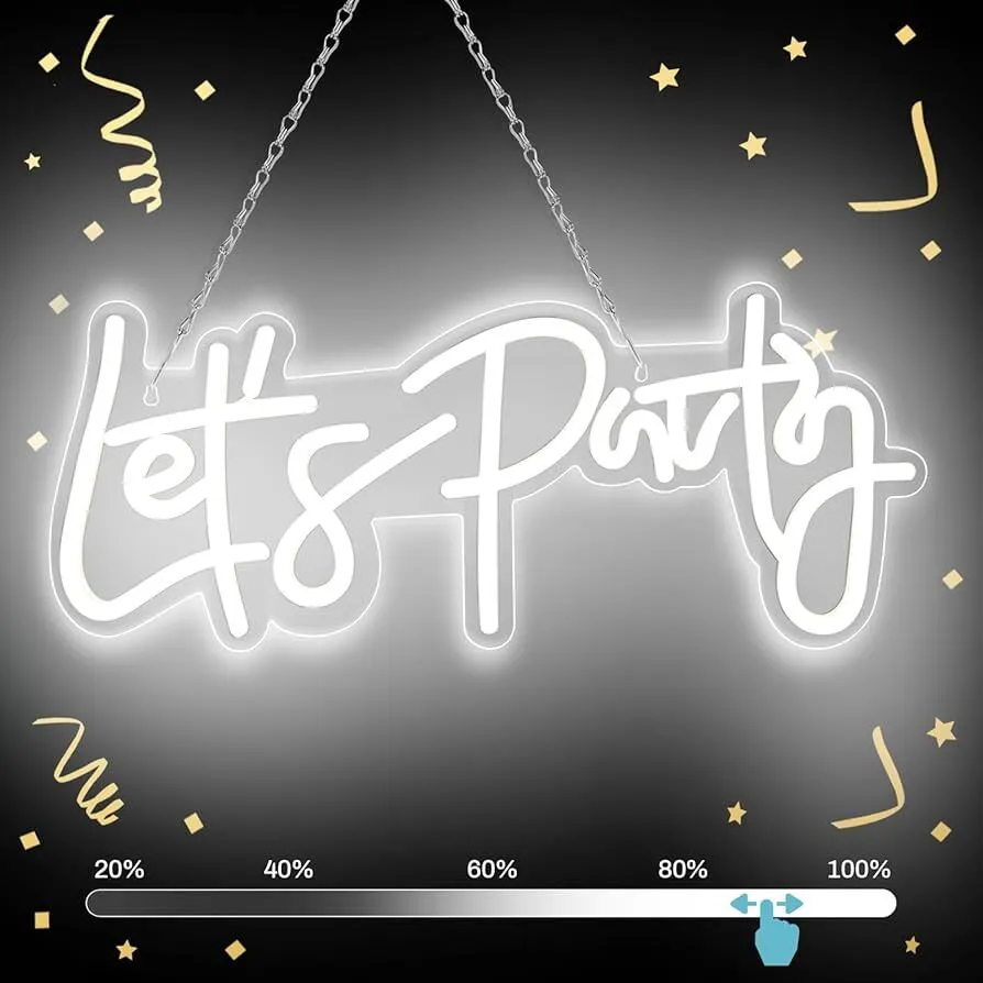 Lets Party Neon sign