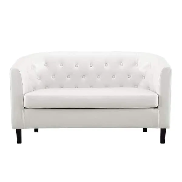 White Loveseat 