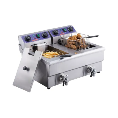 Friteuse électrique double