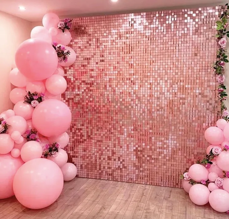 Pink Shimmer Wall