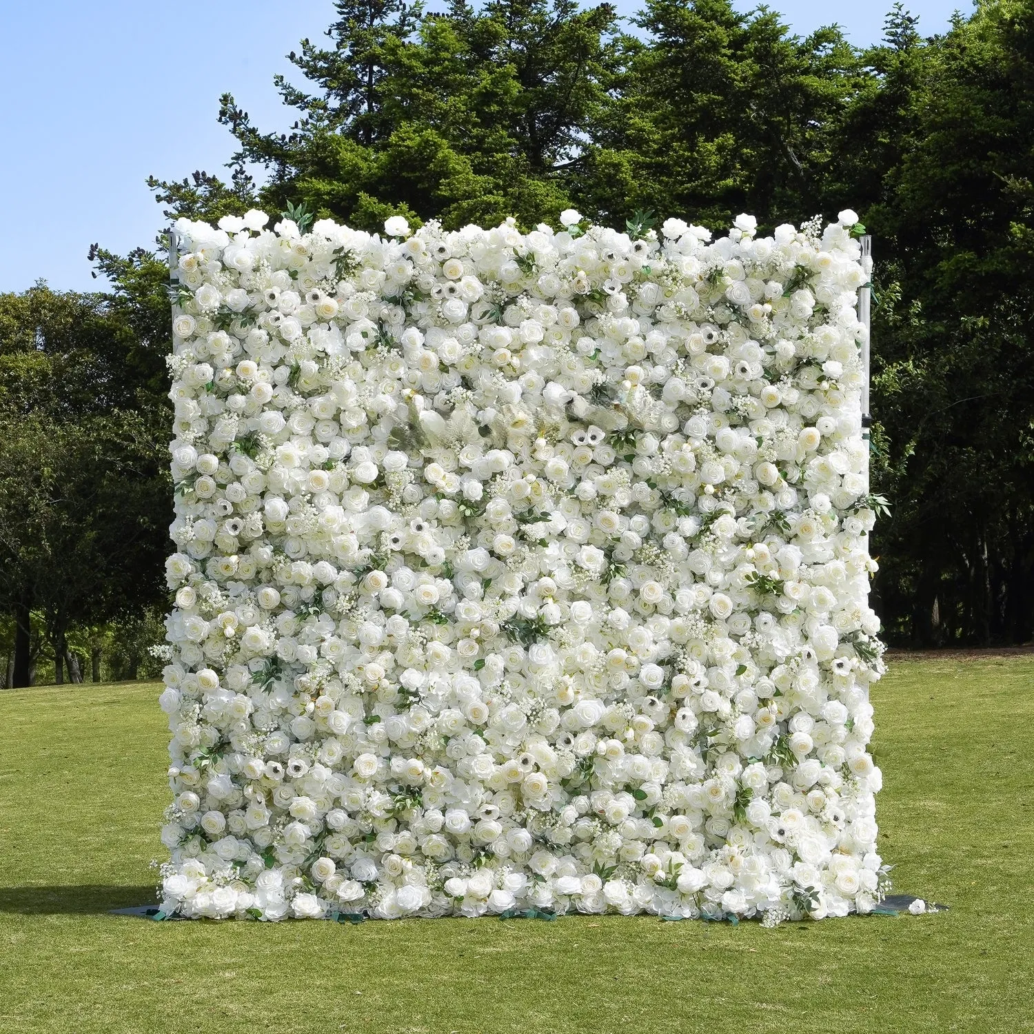Chloe - White Flower Wall 