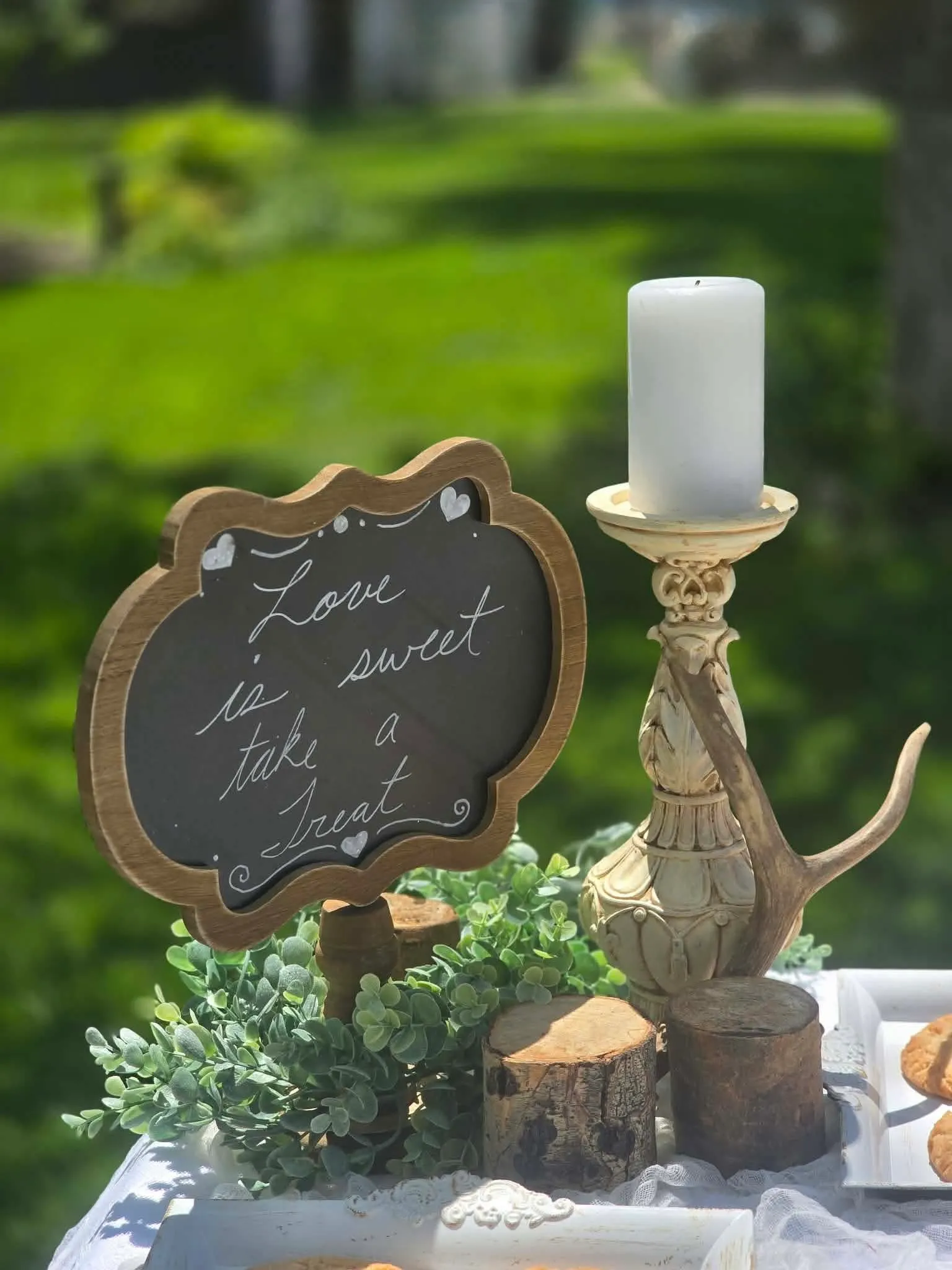 Wood Chalk Sign 