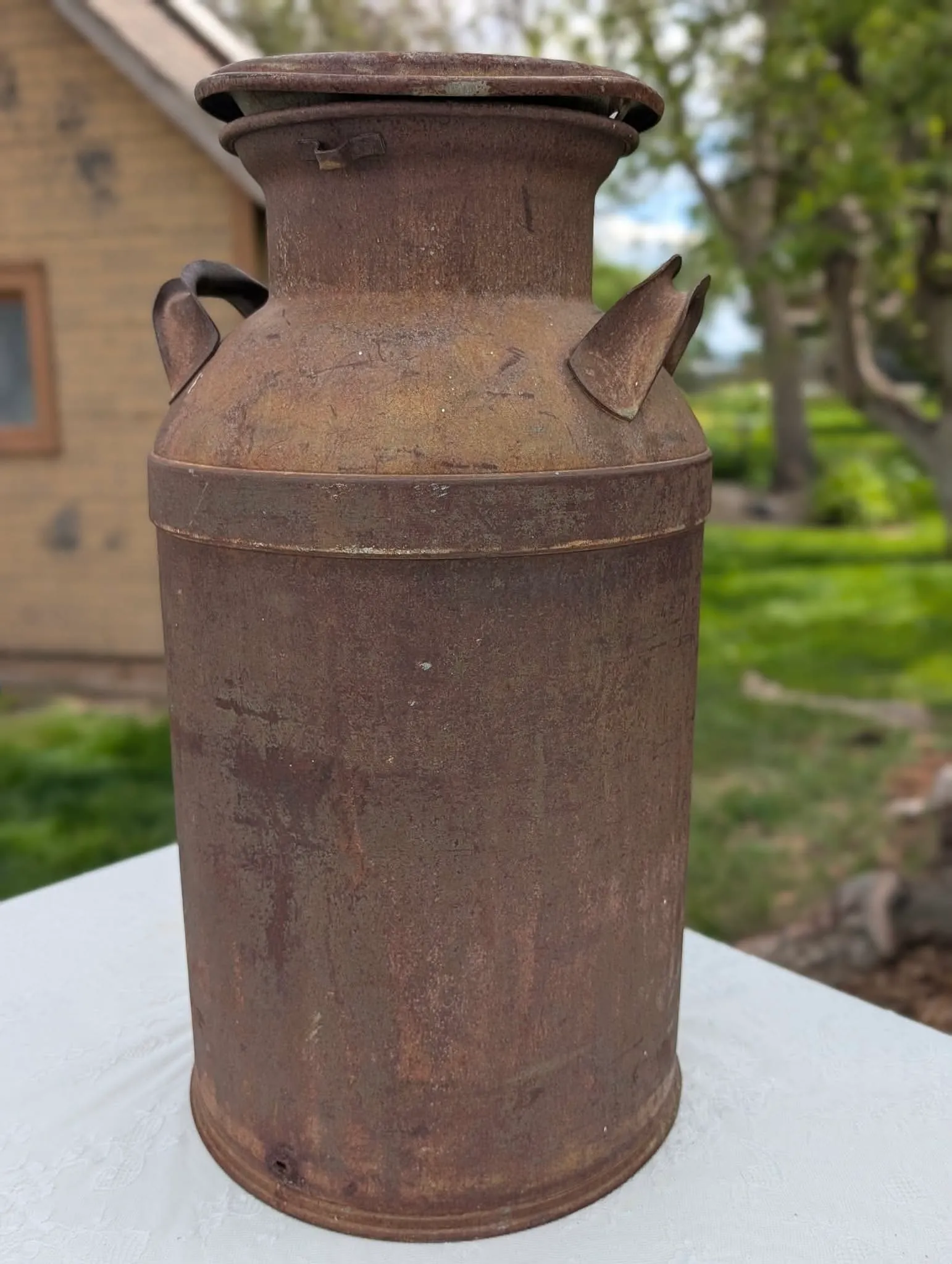 Large Vintage Milk Canisters