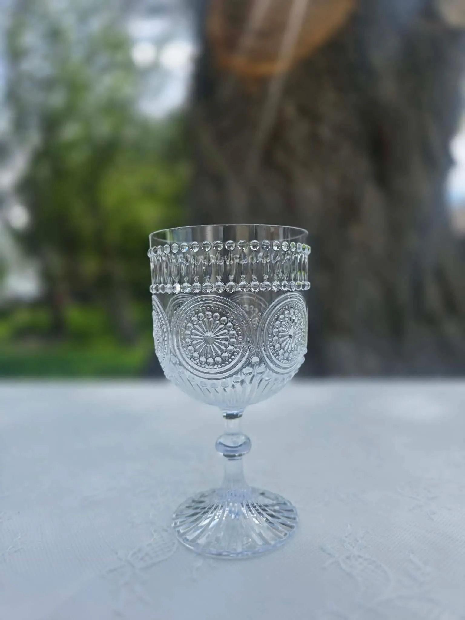 Detailed Goblet 15 oz - Clear