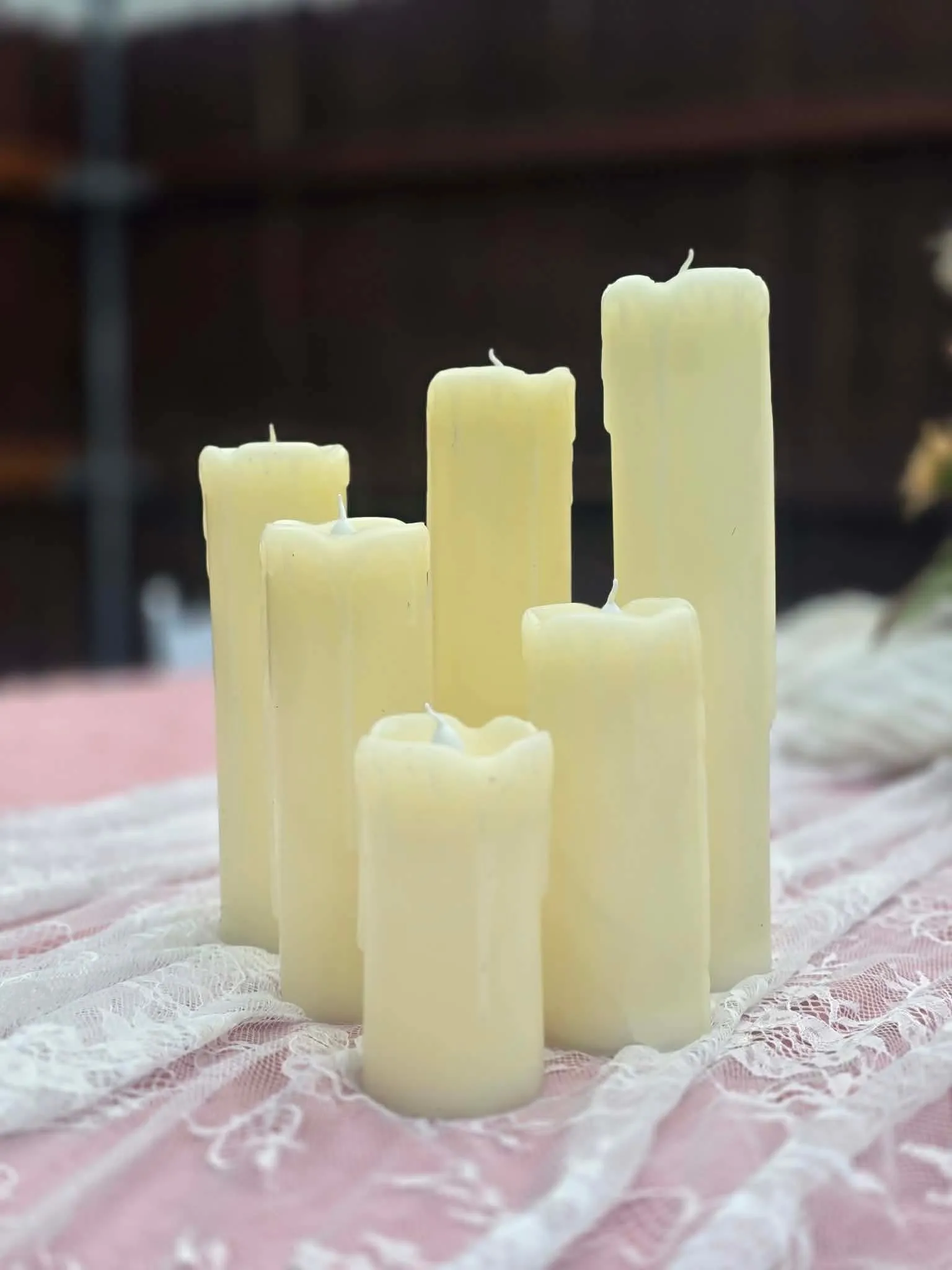 LED Flameless Candles Assorted Sizes - Set Of Six
