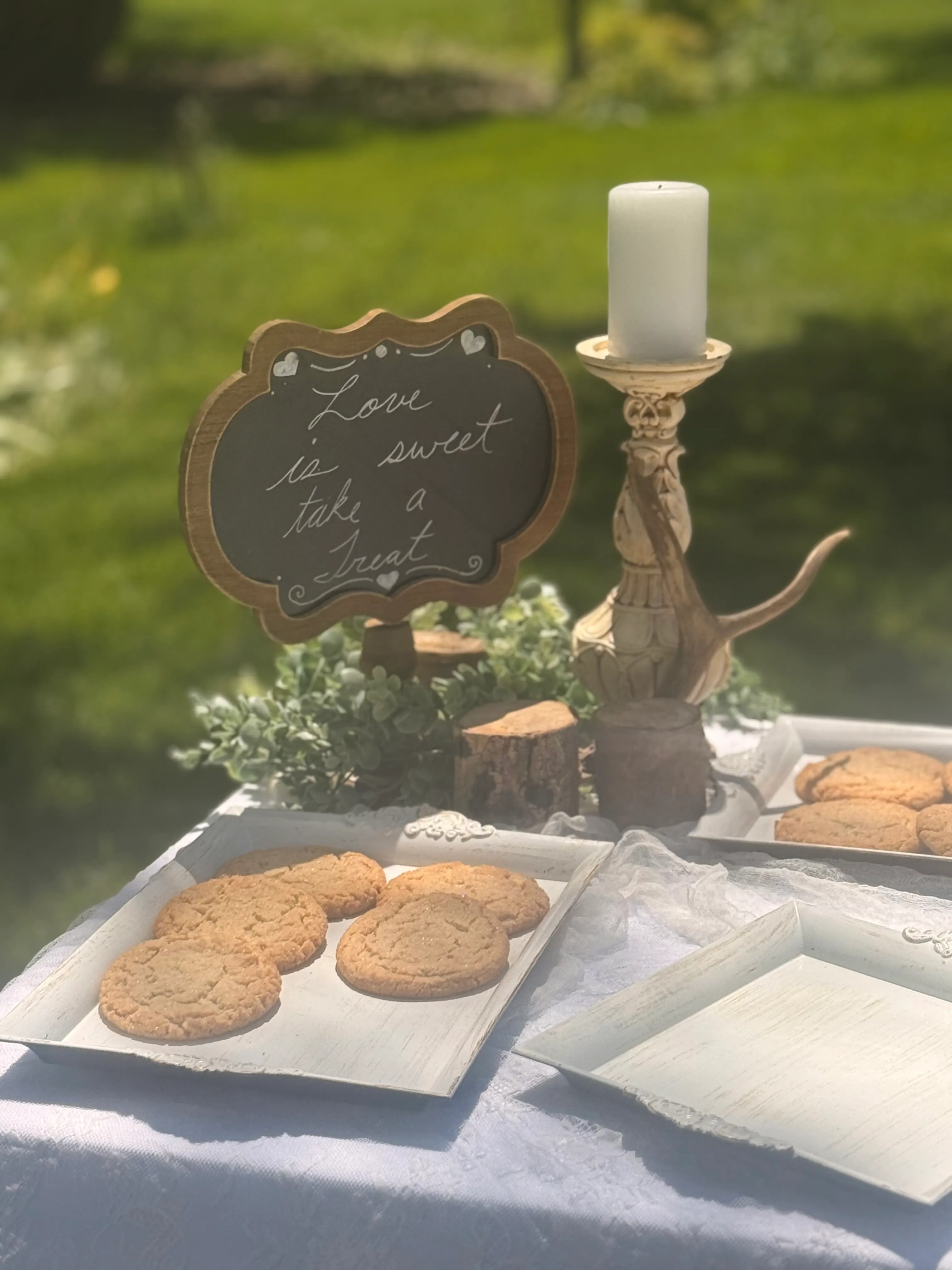 Antique Whitewashed Platters