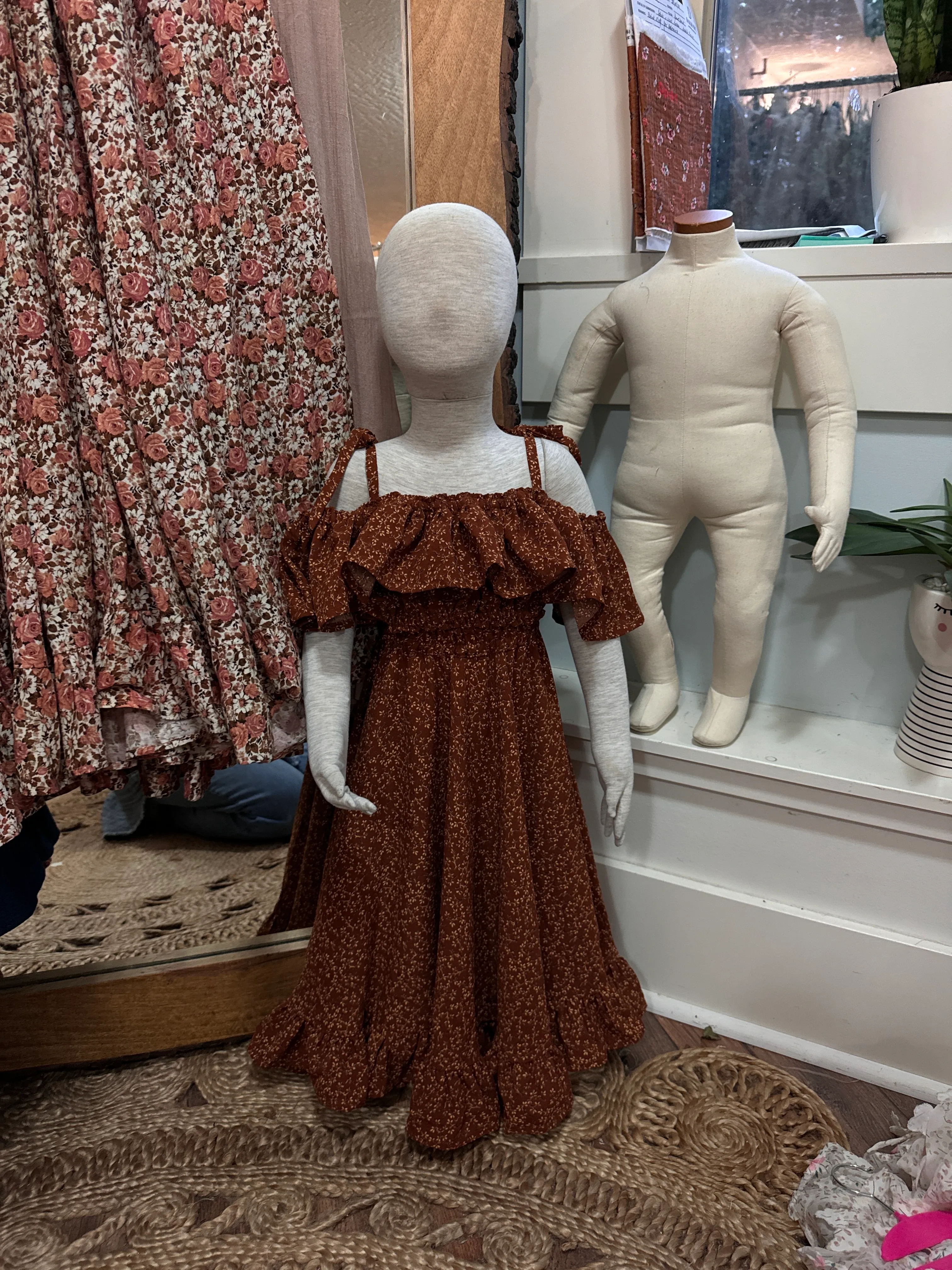 Little Lady Brown Floral