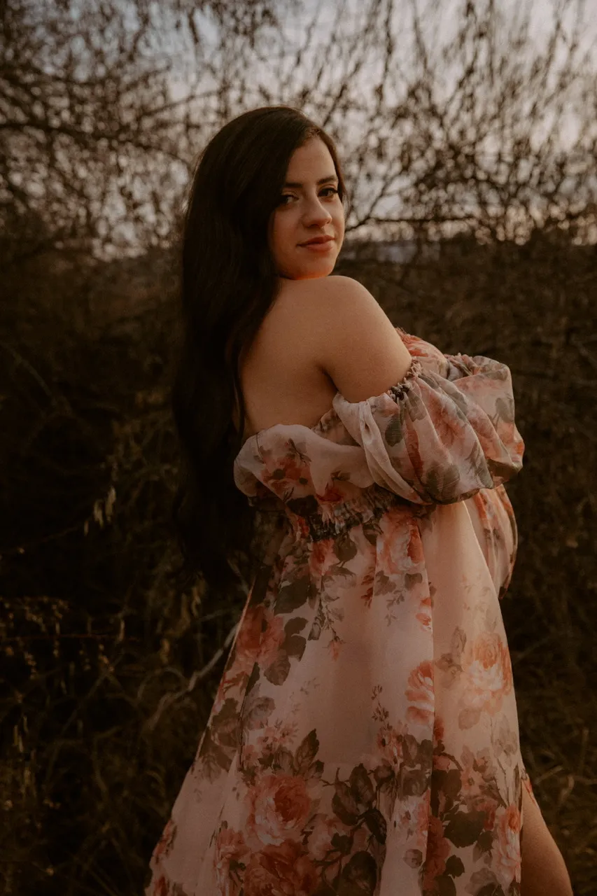 You Glow Girl in Floral Organza