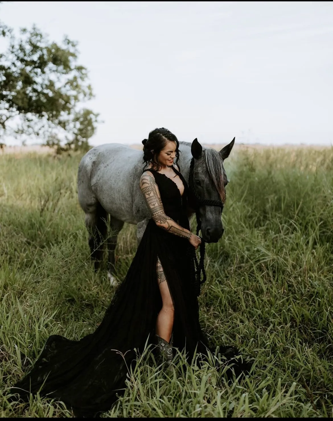 the black strap gown