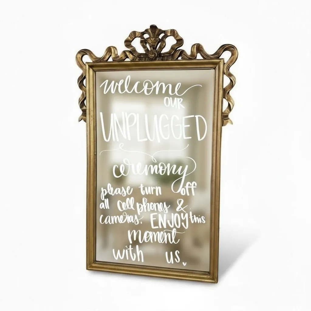 Unplugged Wedding Mirror - Large